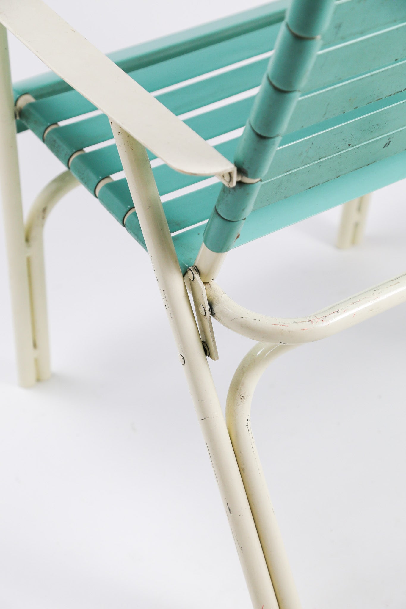 Vintage Folding Vinyl Strap Chaise Chair by TELESCOPE Co./ ヴィンテージ フォールディング アームチェア