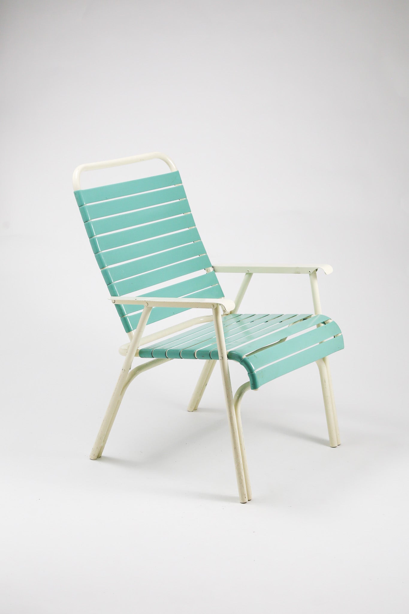Vintage Folding Vinyl Strap Chaise Chair by TELESCOPE Co. / ヴィンテージ フォールディング アームチェア