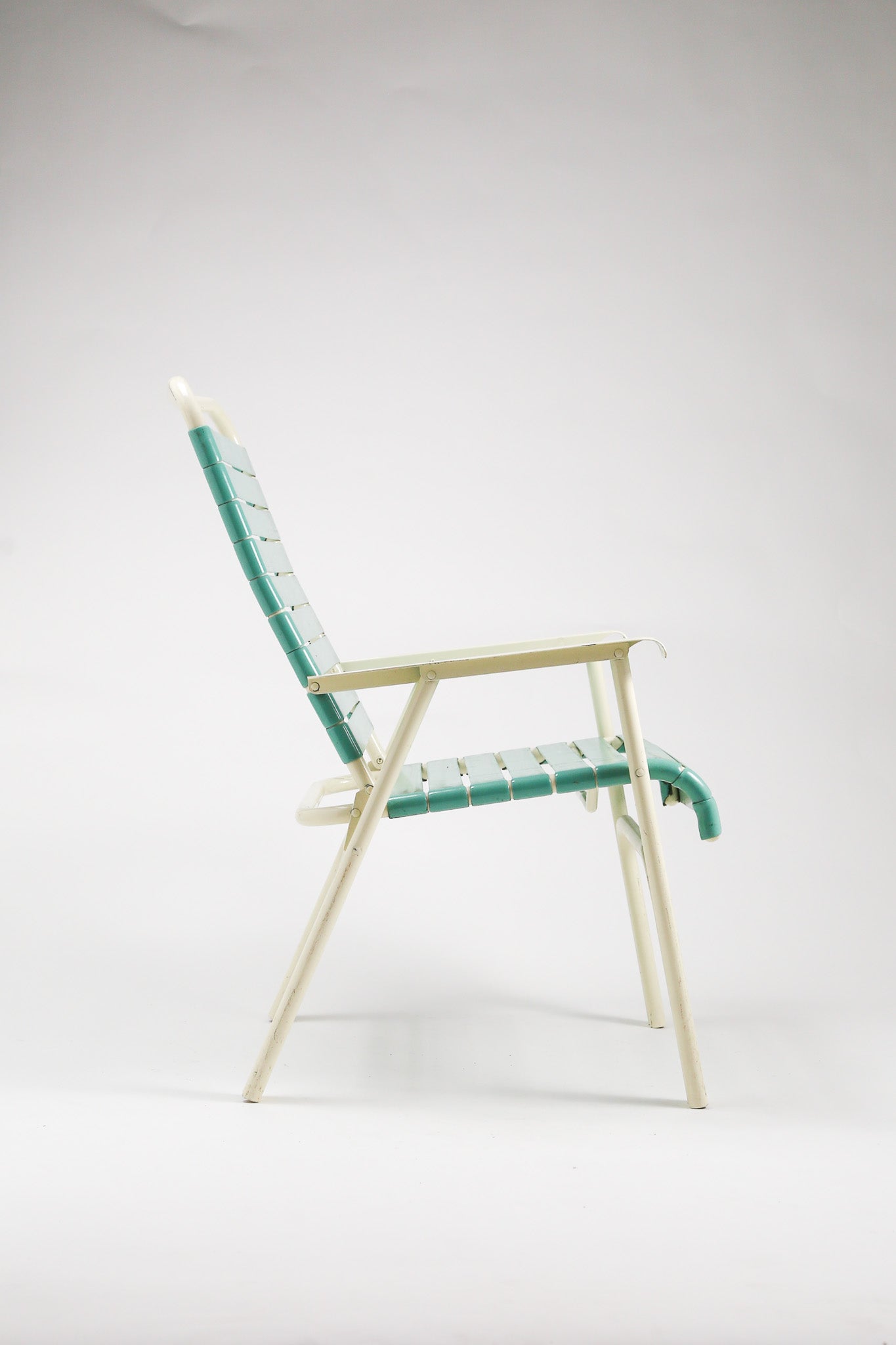 Vintage Folding Vinyl Strap Chaise Chair by TELESCOPE Co. / ヴィンテージ フォールディング アームチェア