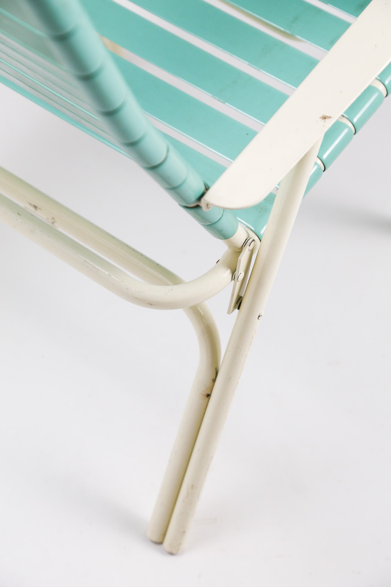 Vintage Folding Vinyl Strap Chaise Chair by TELESCOPE Co. / ヴィンテージ フォールディング アームチェア