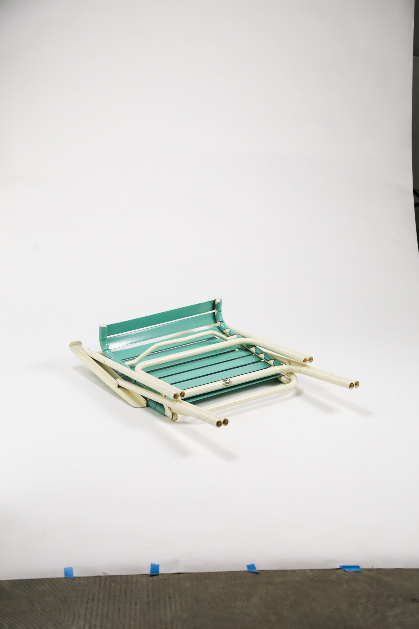 Vintage Folding Vinyl Strap Chaise Chair by TELESCOPE Co. / ヴィンテージ フォールディング アームチェア
