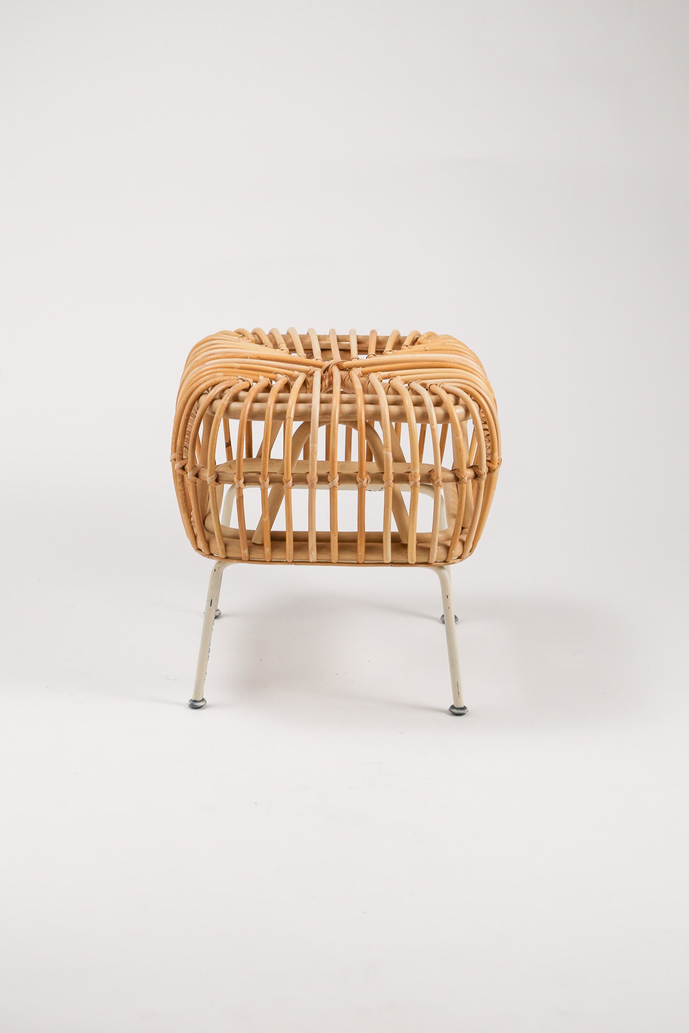 Rattan & Steel Stool / ラタン＆スチール スツール