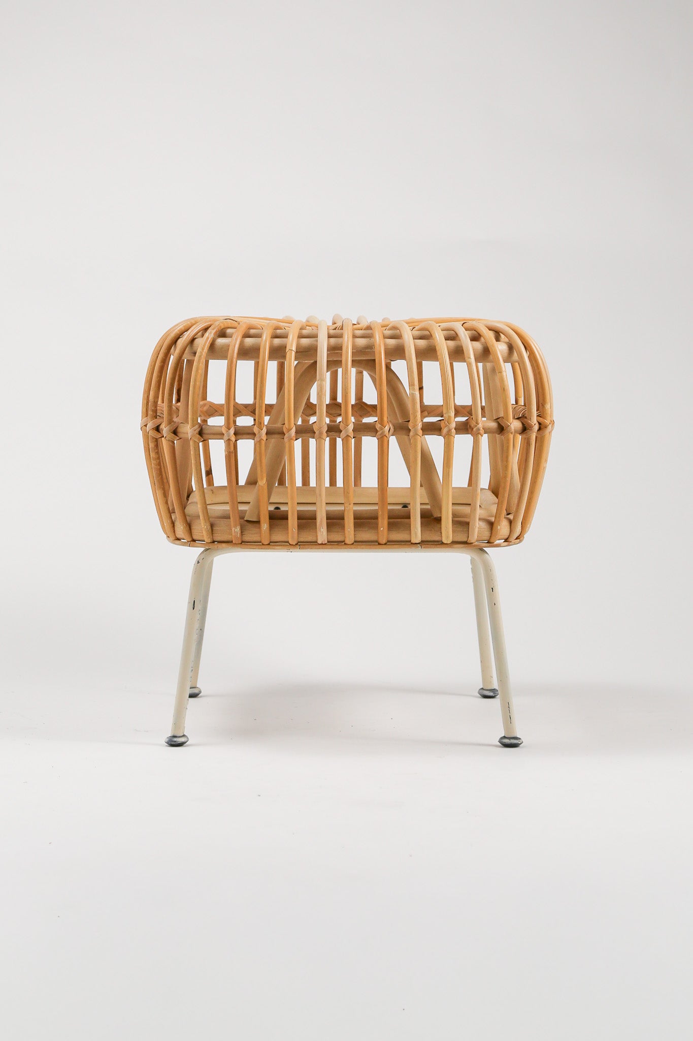 Rattan & Steel Stool / ラタン＆スチール スツール