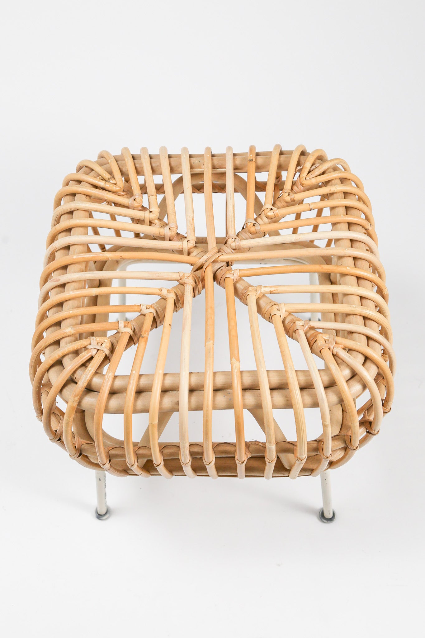 Rattan & Steel Stool / ラタン＆スチール スツール