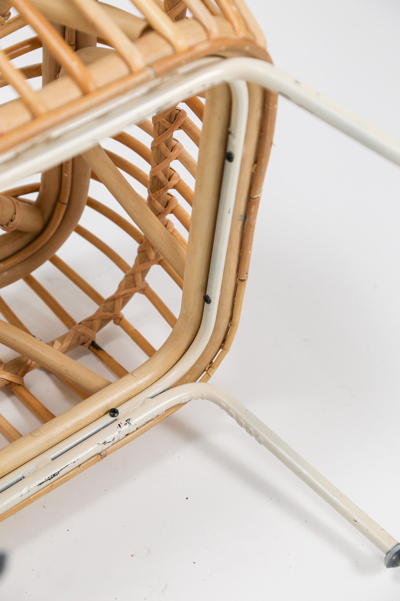 Rattan & Steel Stool / ラタン＆スチール スツール