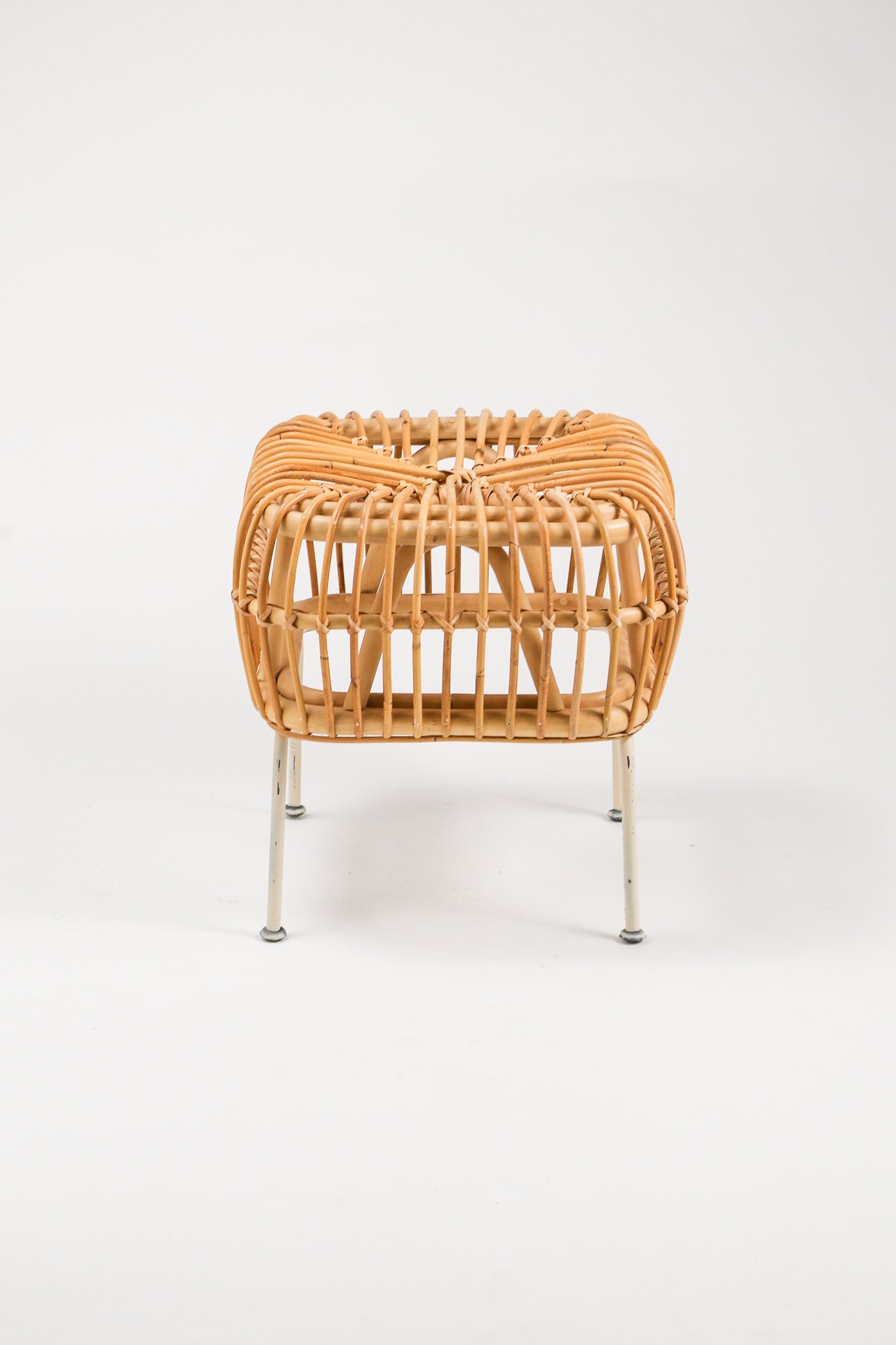 Rattan & Steel Stool / ラタン＆スチール スツール