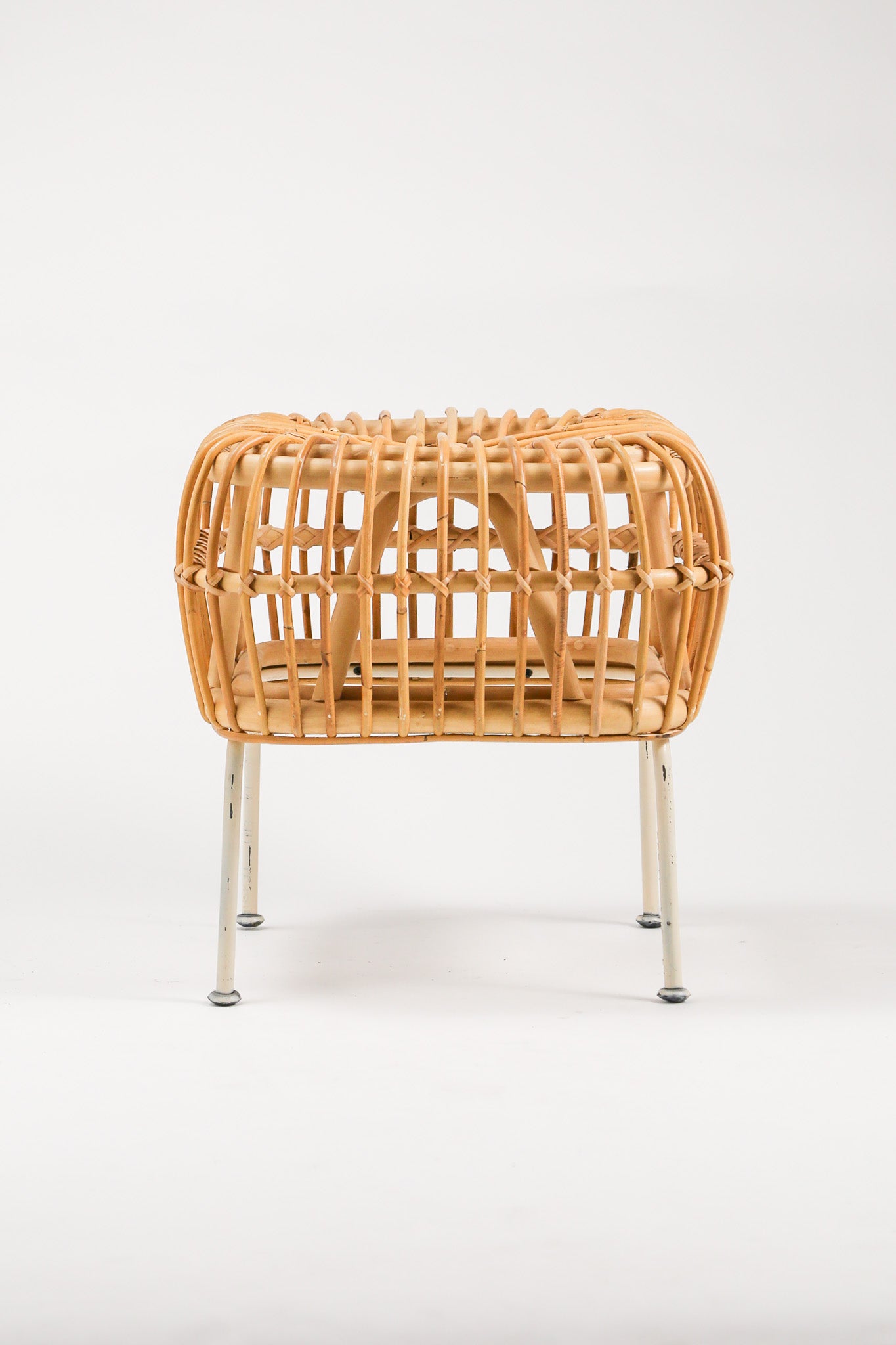 Rattan & Steel Stool / ラタン＆スチール スツール