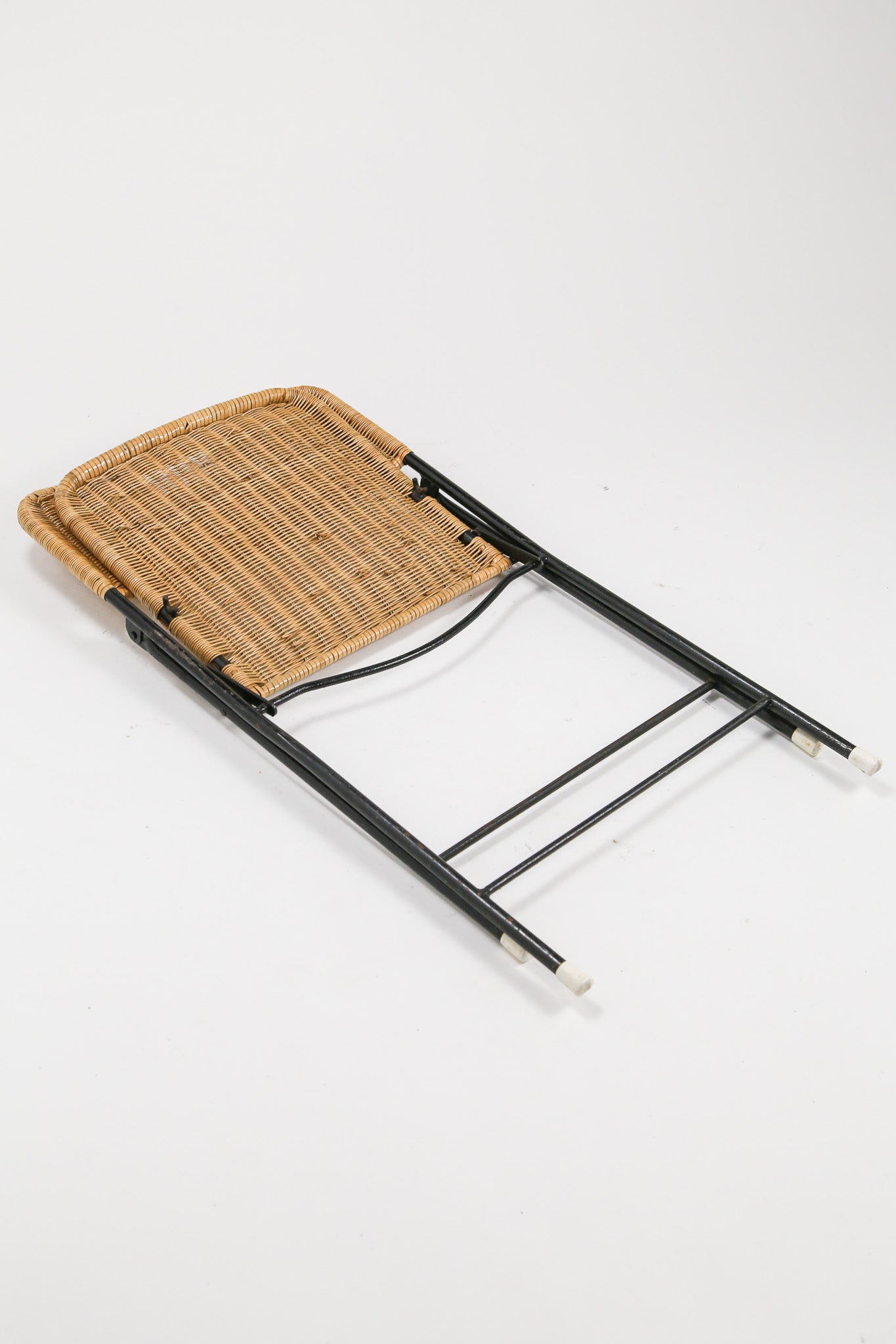 Rattan & Steel Folding Chair / ラタン＆スチール フォールディングチェア