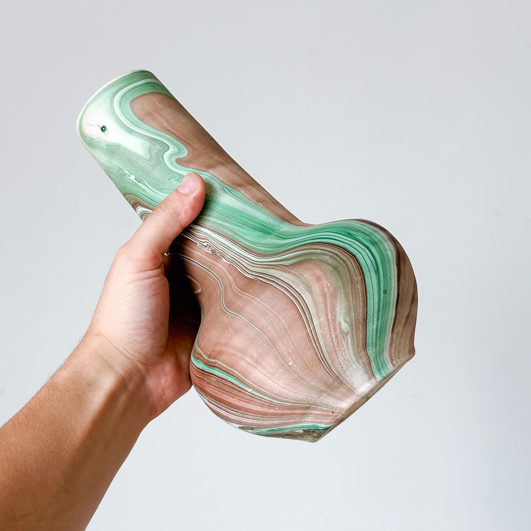 Marble Pottery Vase / マーブル模様の陶器花器