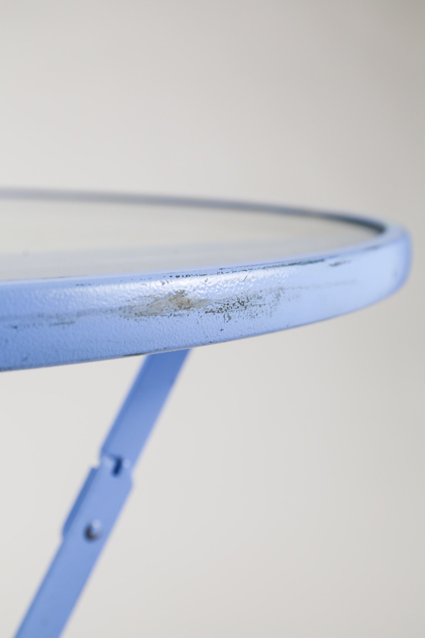 Folding Cafe Table with Glass Top / ガラス天板 フォールディング