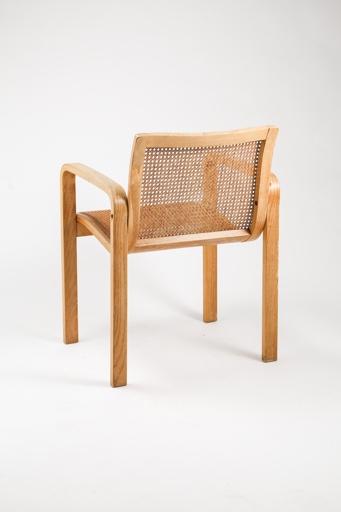 1970s Beechwood & Cane Armchair by Olivo Pietro / 1970年代 Olivo Pietro ビーチ材＆ラタン アームチェア