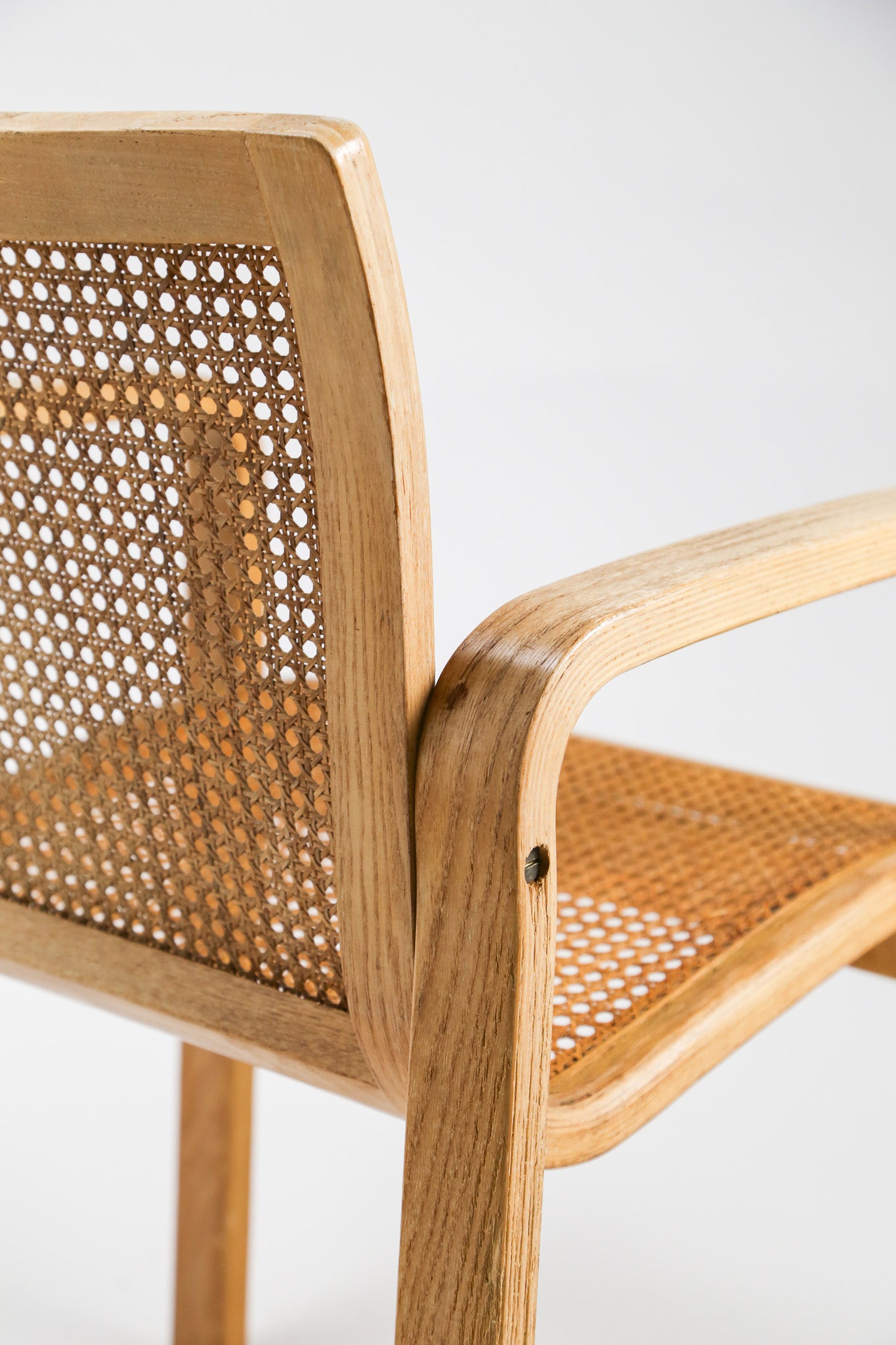 1970s Beechwood & Cane Armchair by Olivo Pietro / 1970年代 Olivo Pietro ビーチ材＆ラタン アームチェア