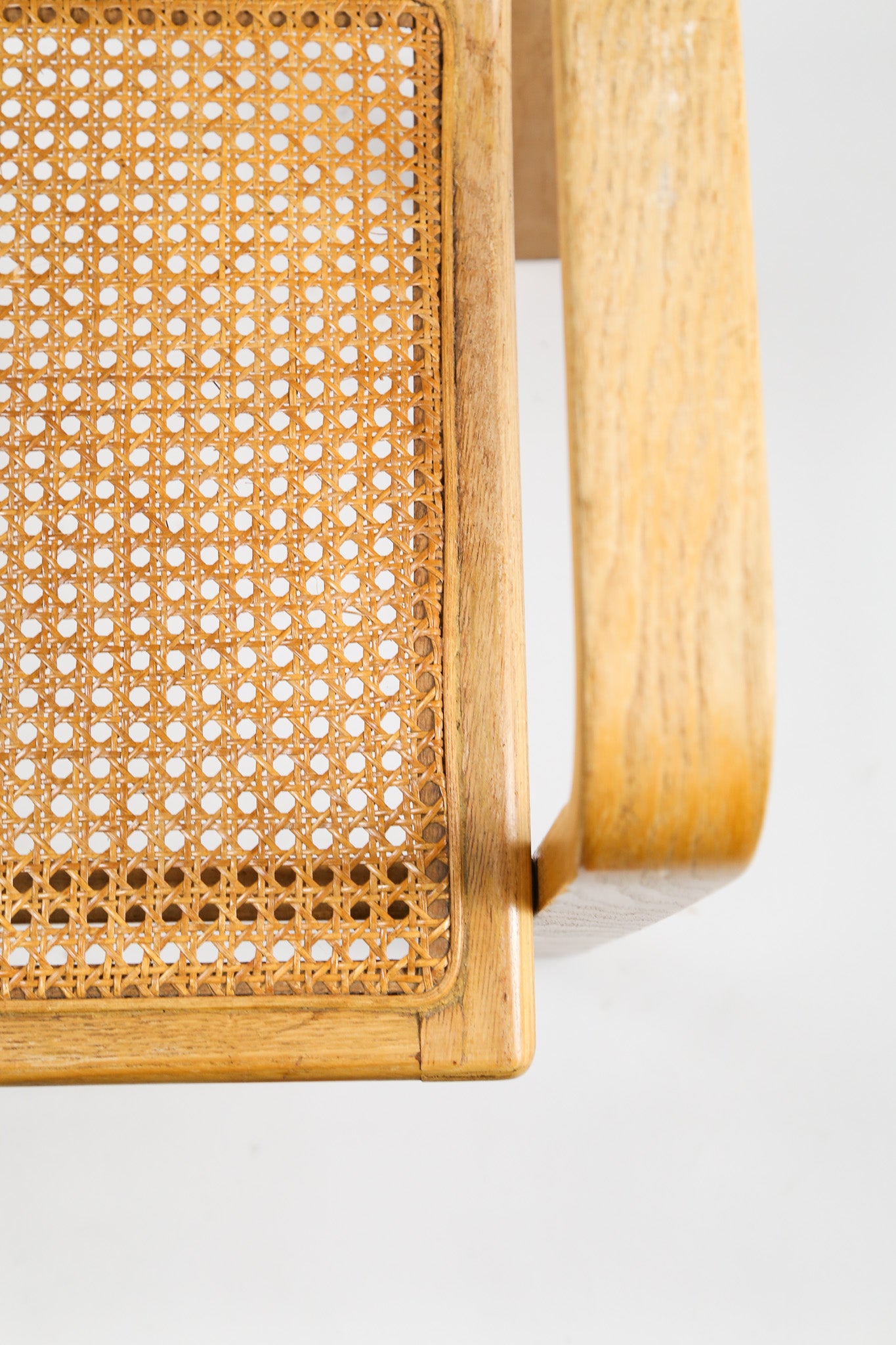 1970s Beechwood & Cane Armchair by Olivo Pietro / 1970年代 Olivo Pietro ビーチ材＆ラタン アームチェア