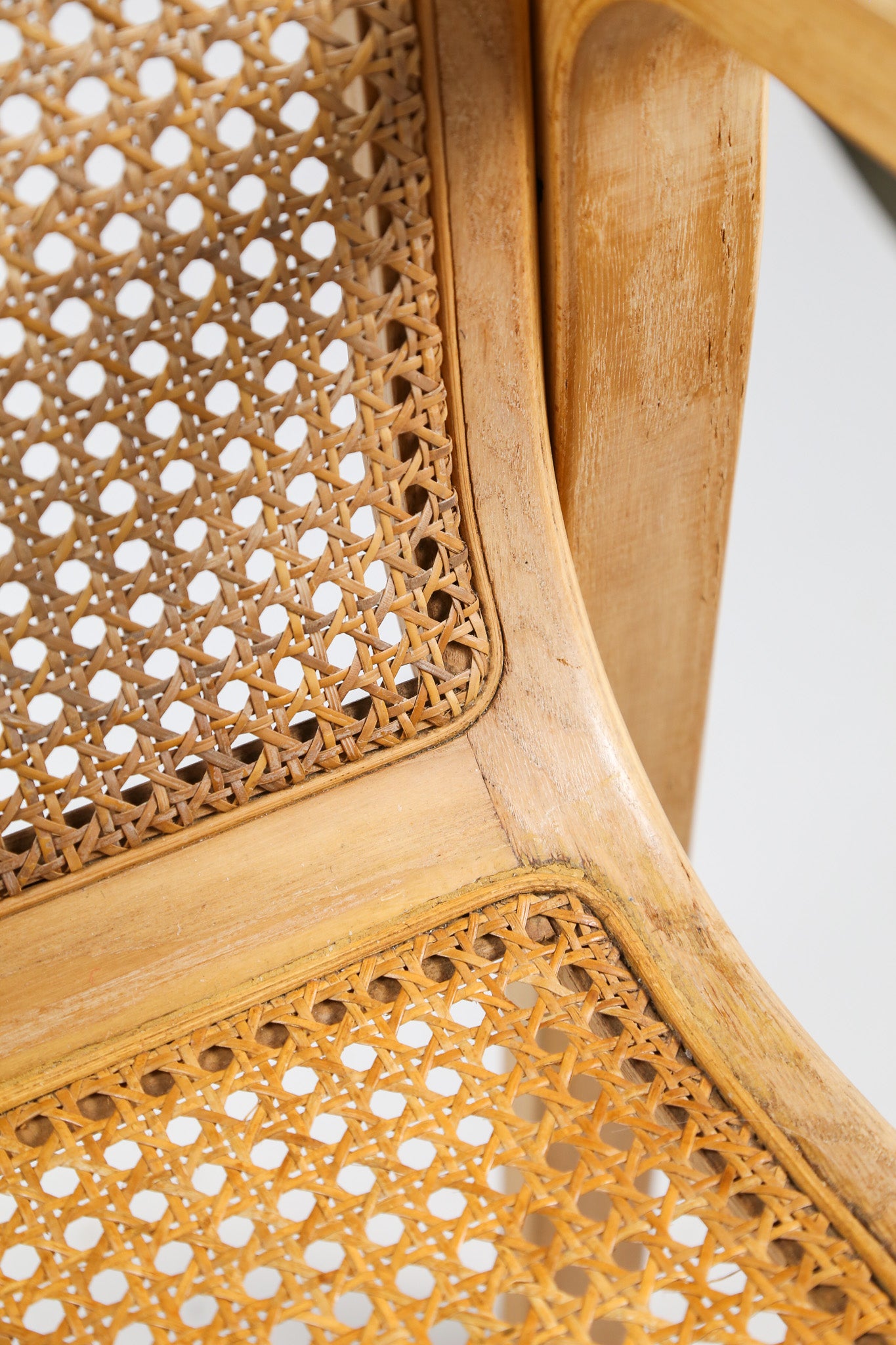 1970s Beechwood & Cane Armchair by Olivo Pietro / 1970年代 Olivo Pietro ビーチ材＆ラタン アームチェア