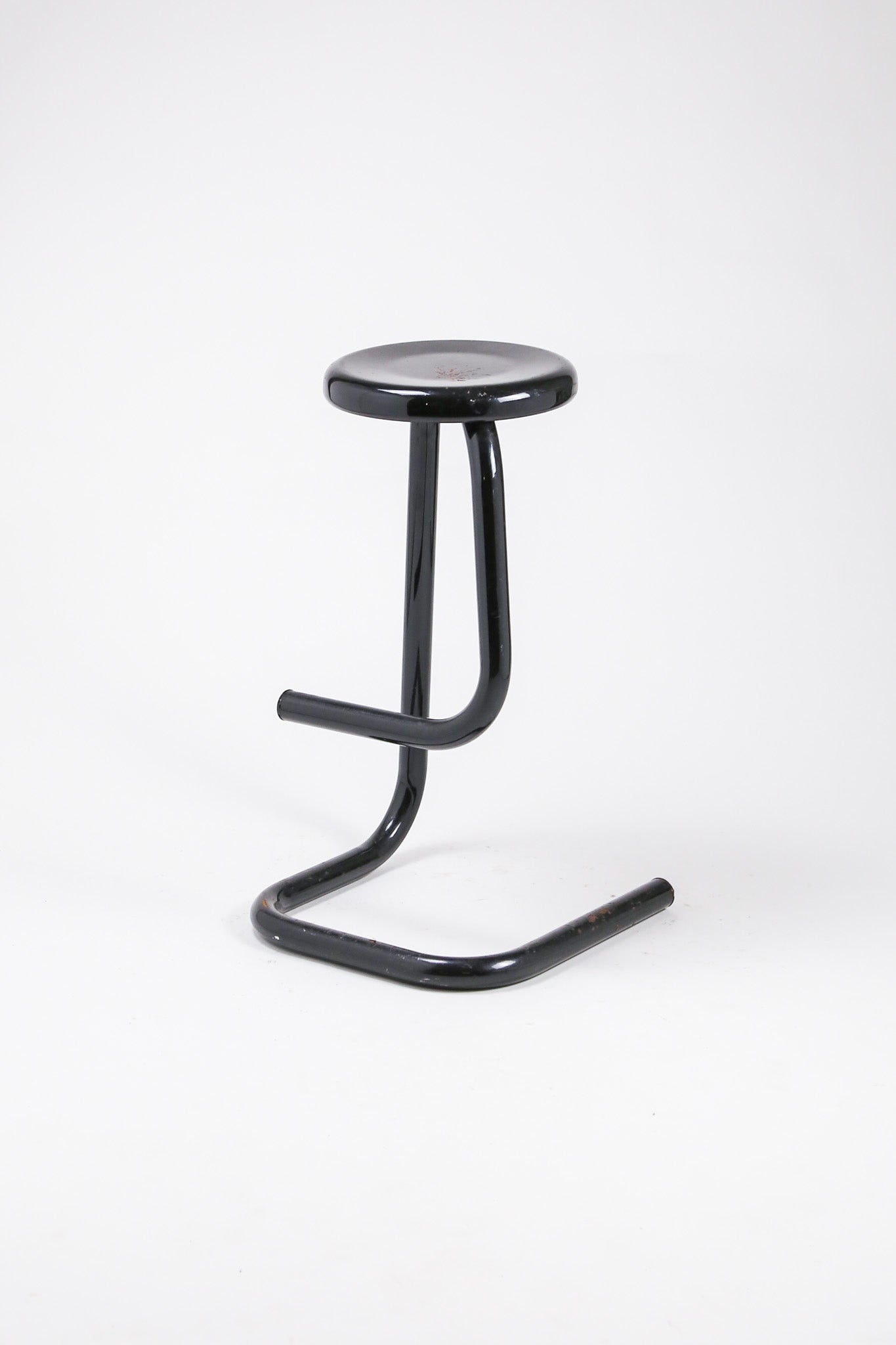 Vintage Postmodern Steel Cantilever Bar Stool / ヴィンテージ ポストモダン スチール カンチレバー バースツール