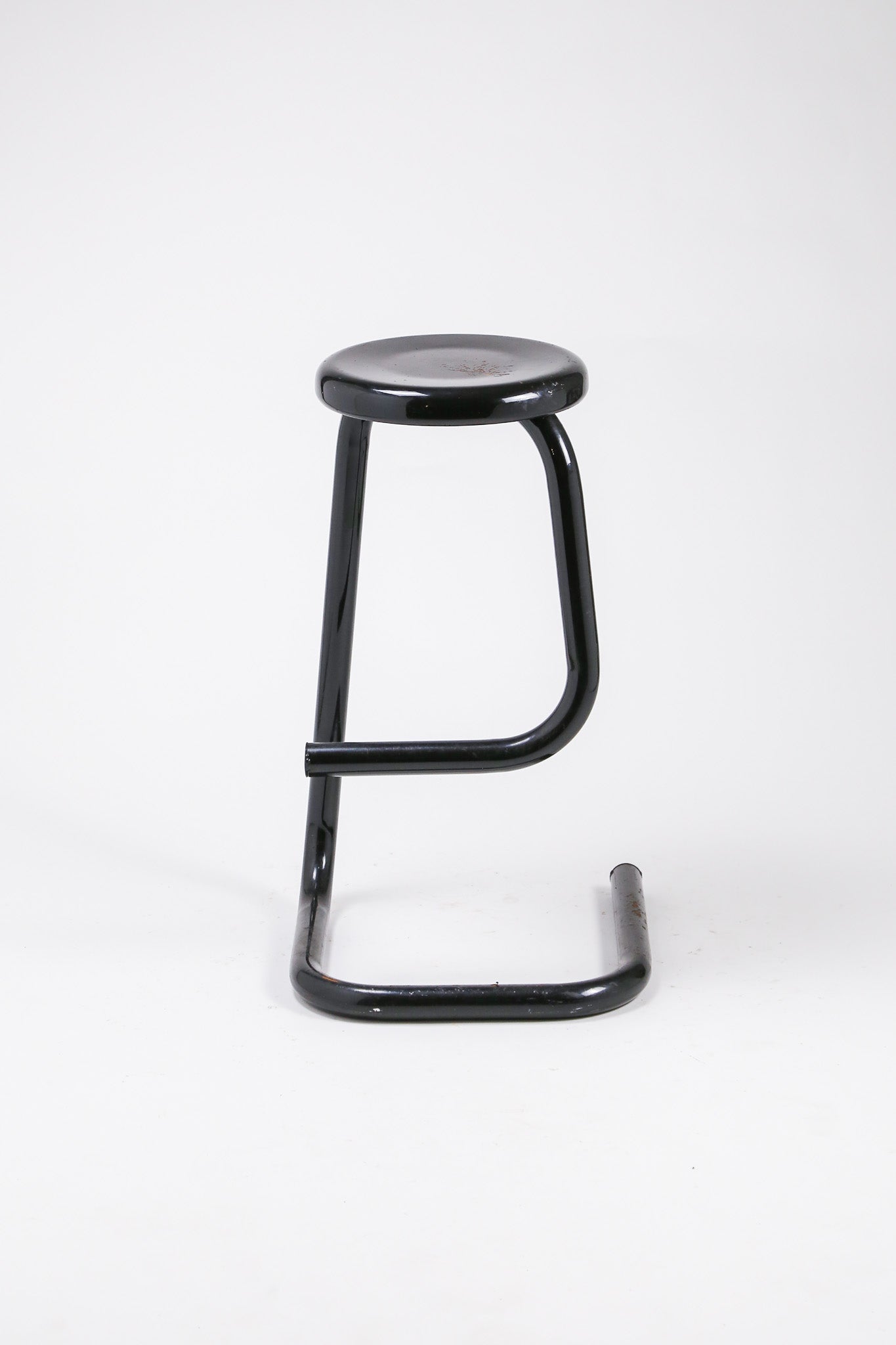 Vintage Postmodern Steel Cantilever Bar Stool / ヴィンテージ ポストモダン スチール カンチレバー バースツール