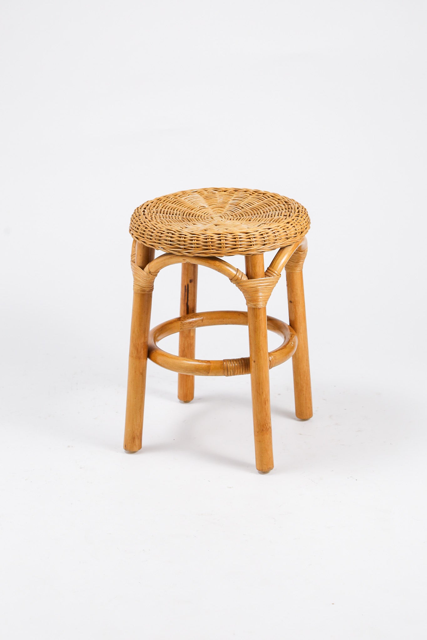 Vintage Rattan Stool / ヴィンテージ ラタンスツール