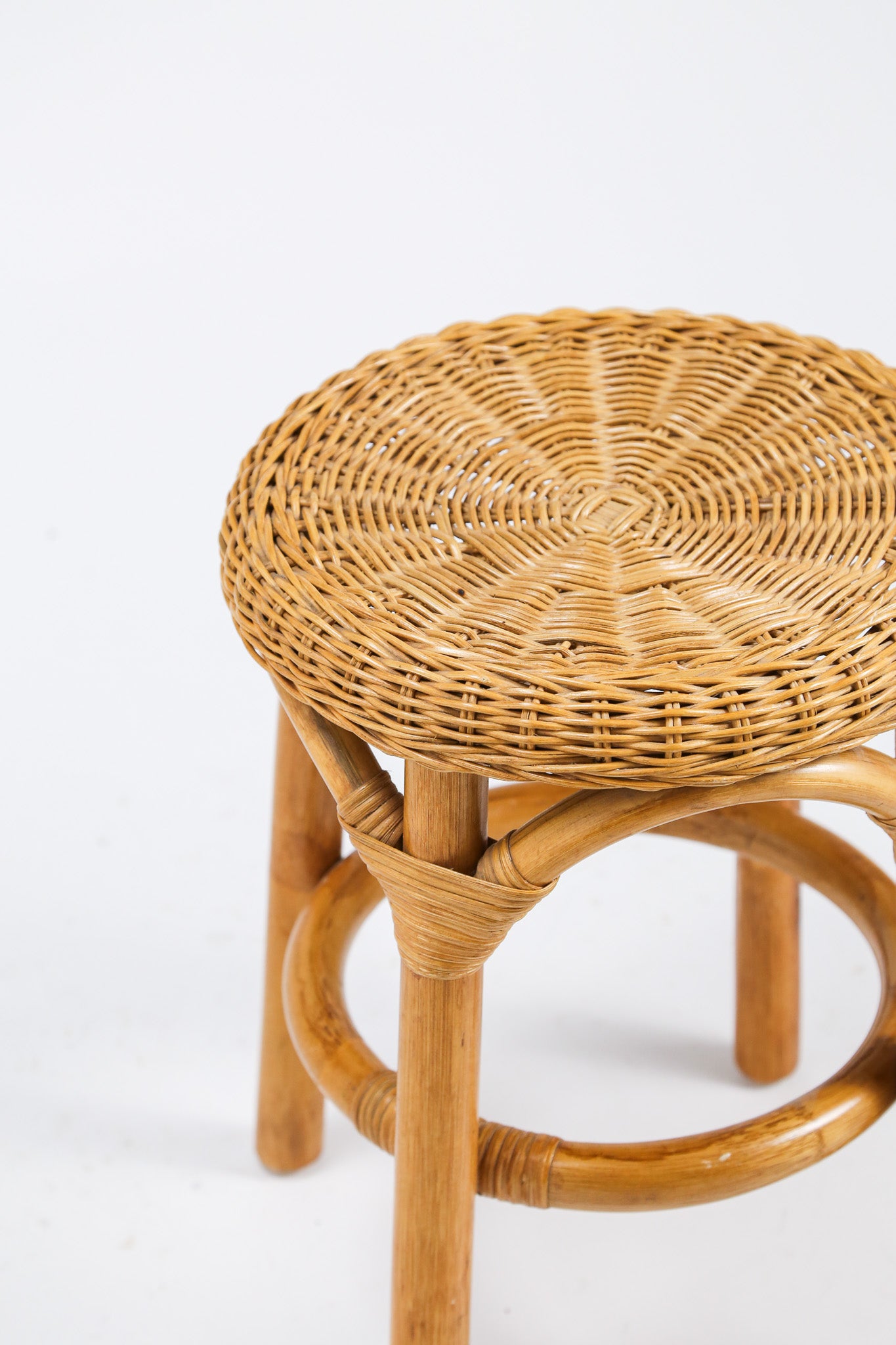 Vintage Rattan Stool / ヴィンテージ ラタンスツール