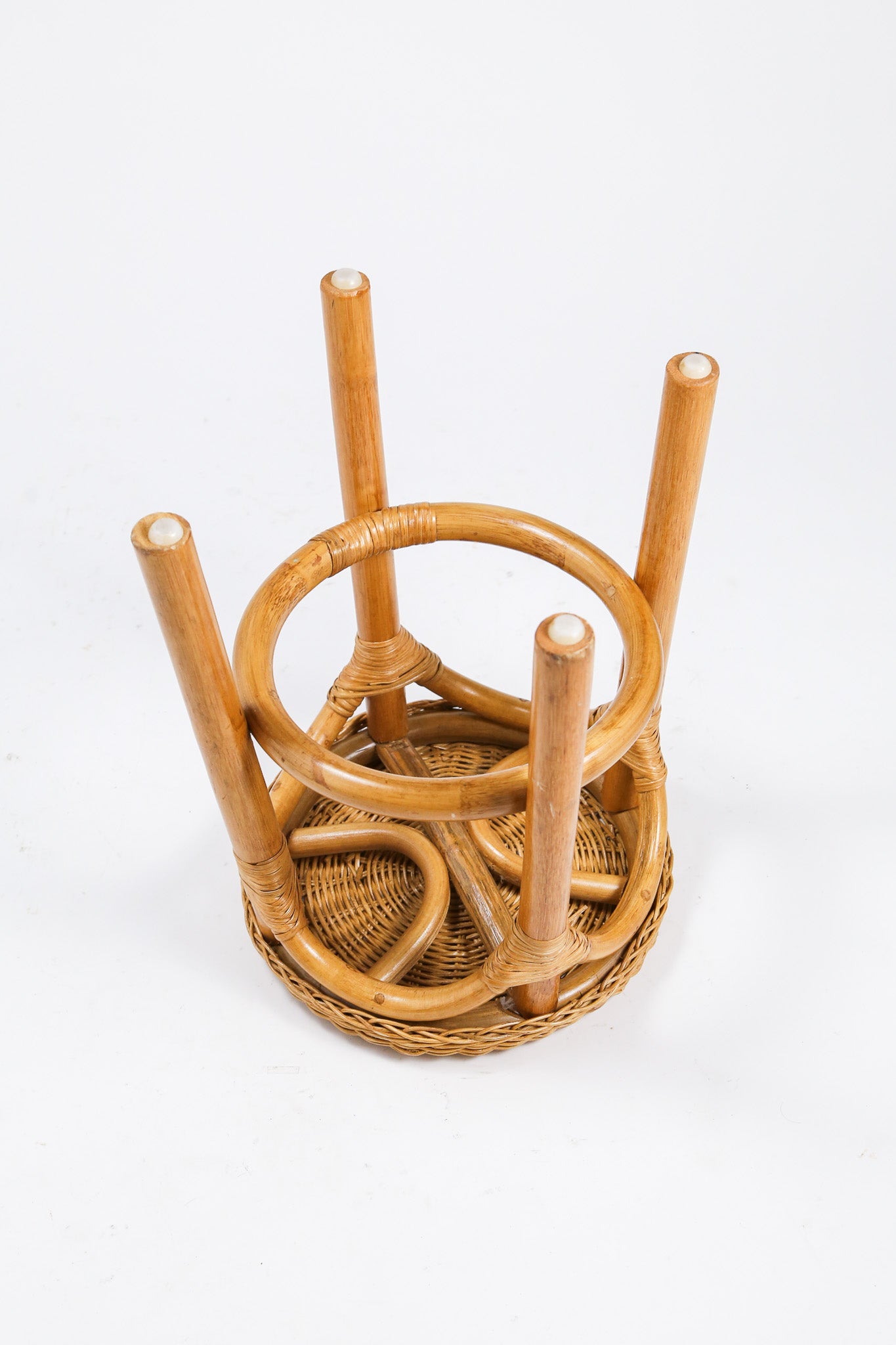 Vintage Rattan Stool / ヴィンテージ ラタンスツール