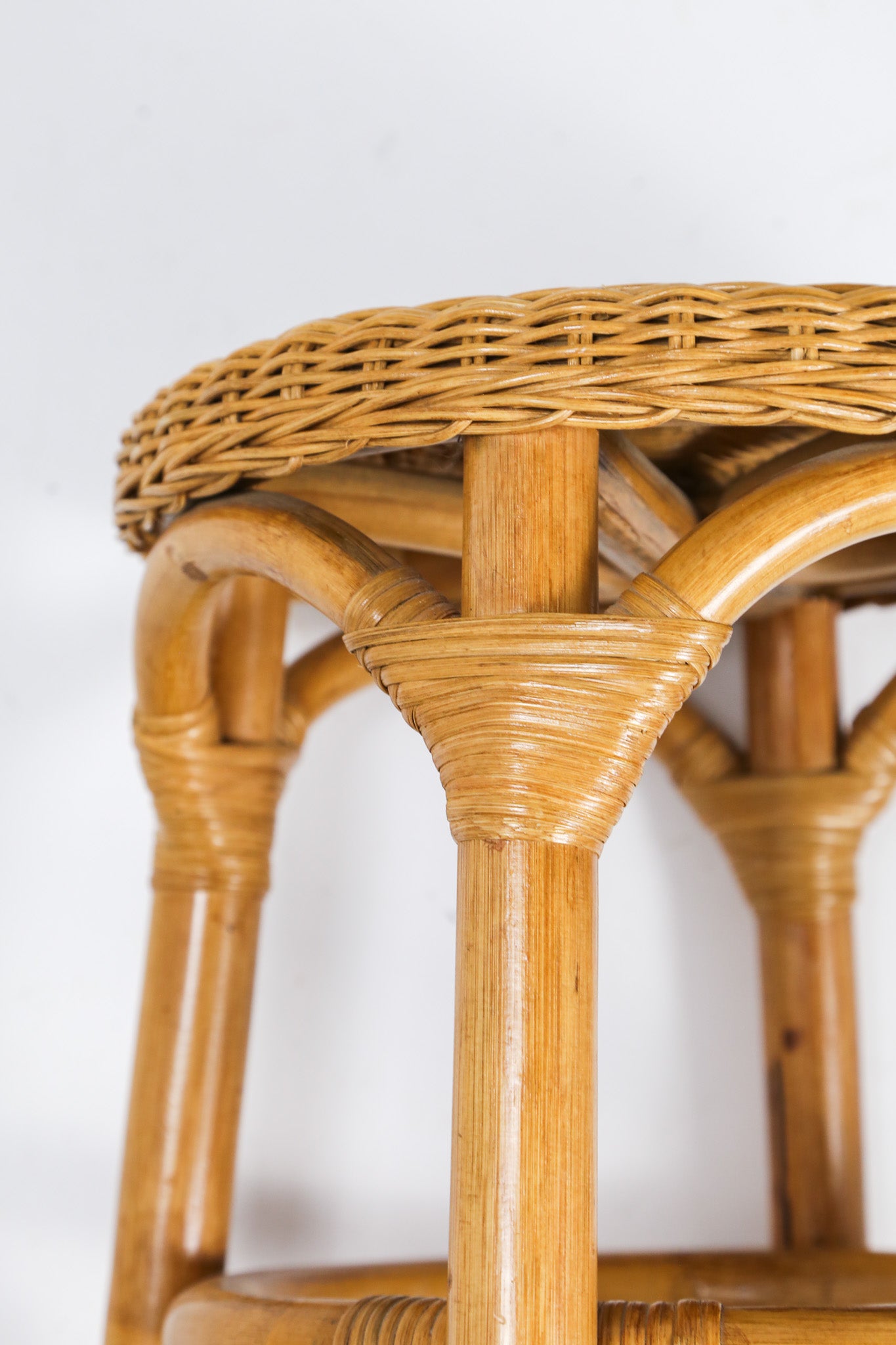 Vintage Rattan Stool / ヴィンテージ ラタンスツール