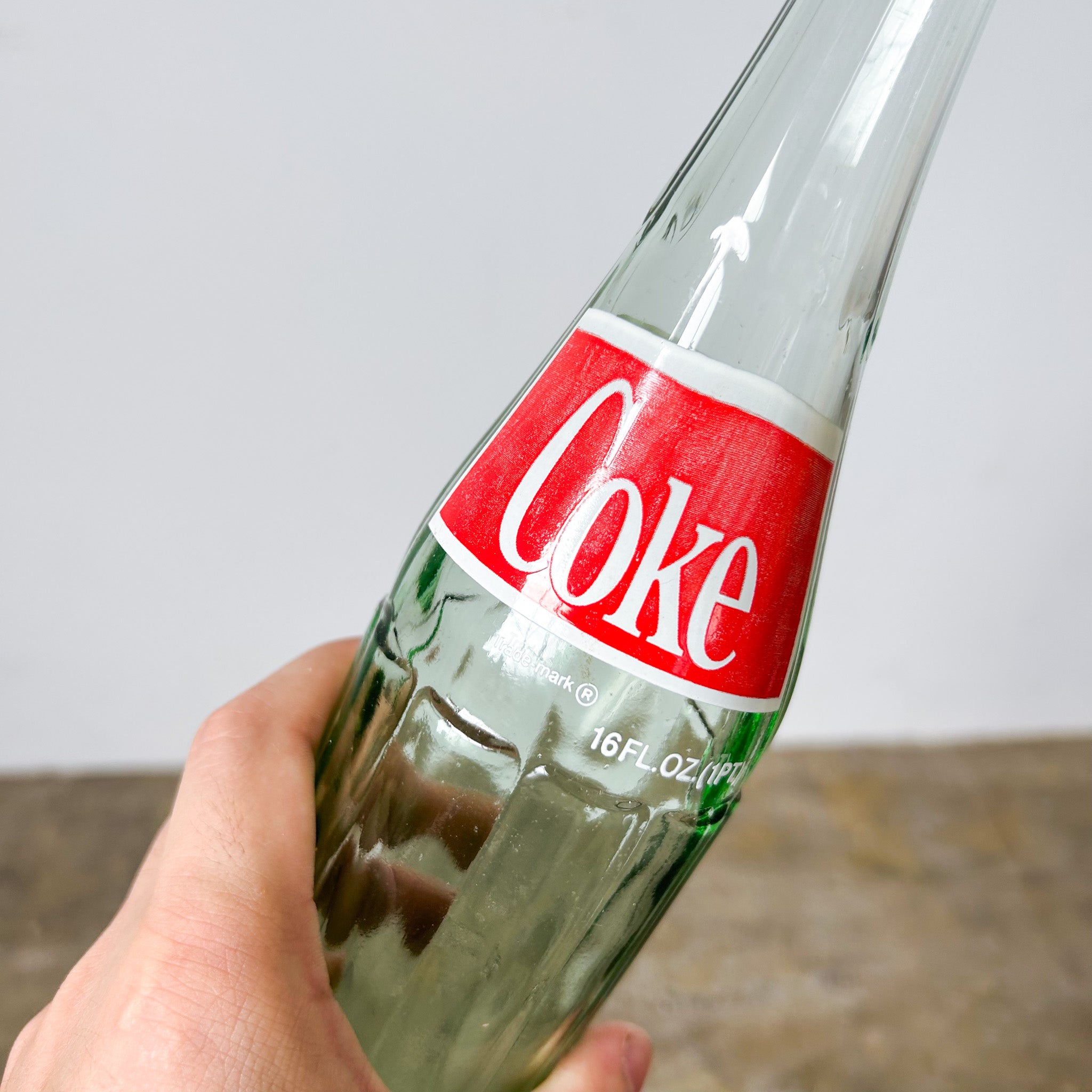 Stretched Glass Bottle "coca-cola"/ ねじりボトル