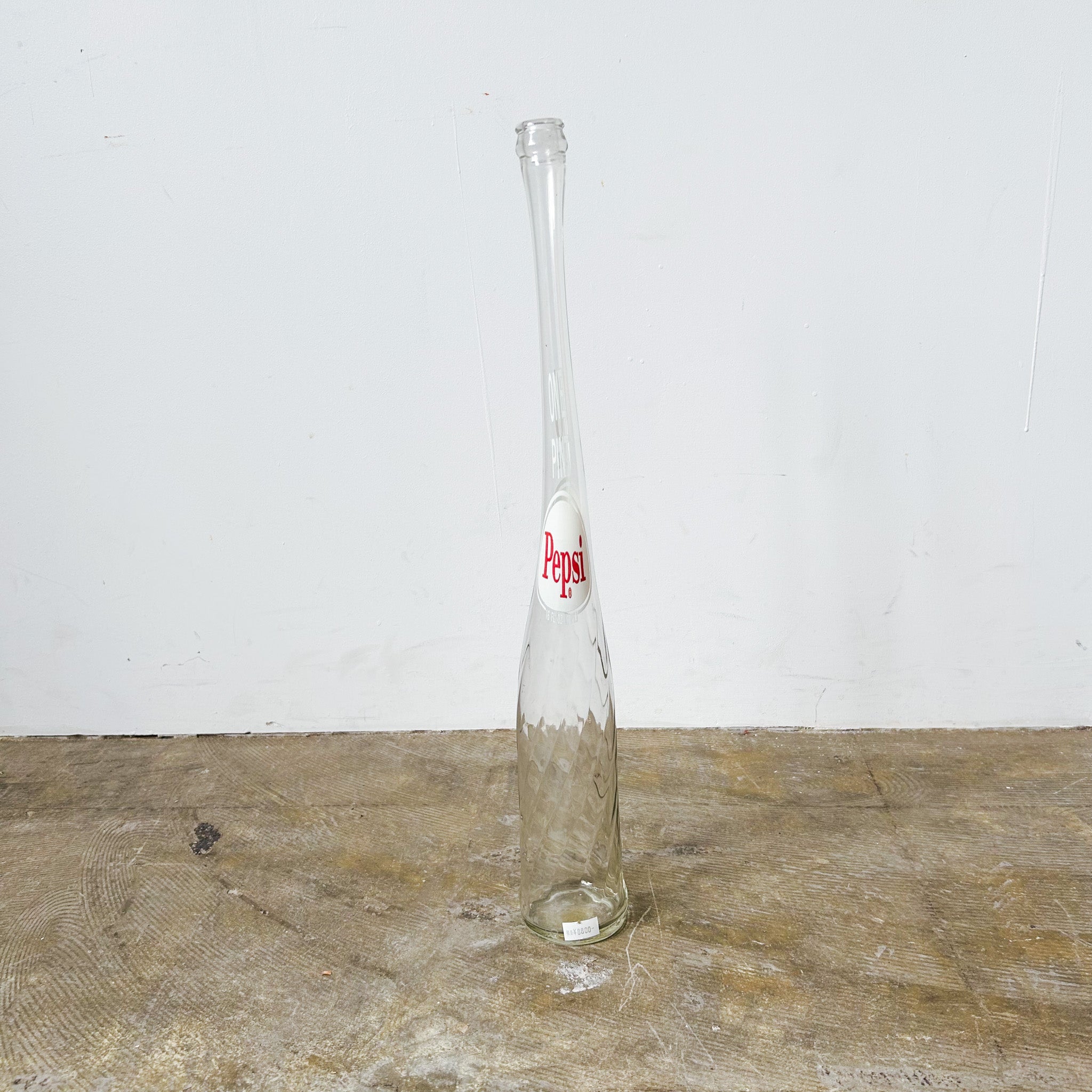 Stretched Glass Bottle "pepsi"/ ねじりボトル