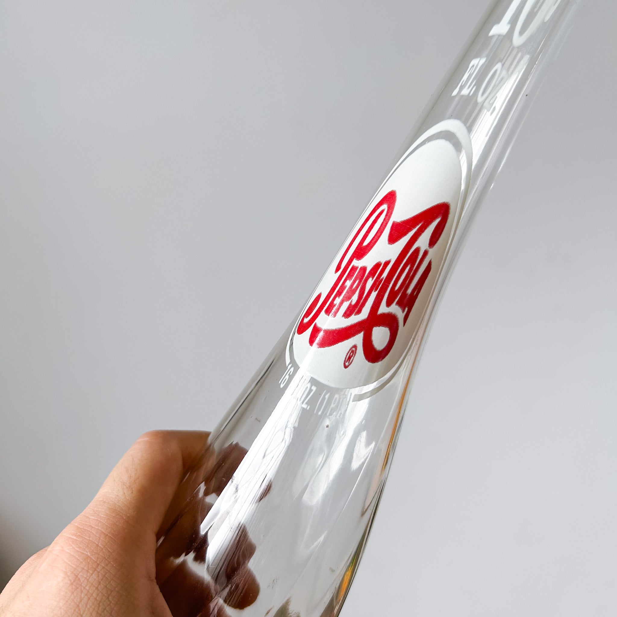 Stretched Glass Bottle "pepsi"/ ねじりボトル