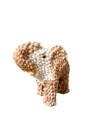 Seashell Elephant Figurine / 貝殻アートのゾウ