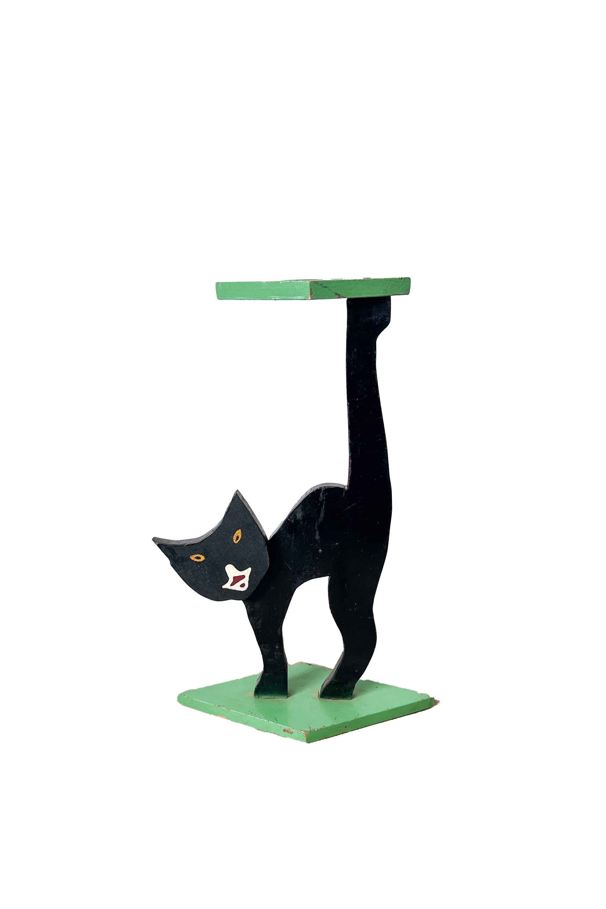 Wooden Cat Stand / 木製猫のスタンド