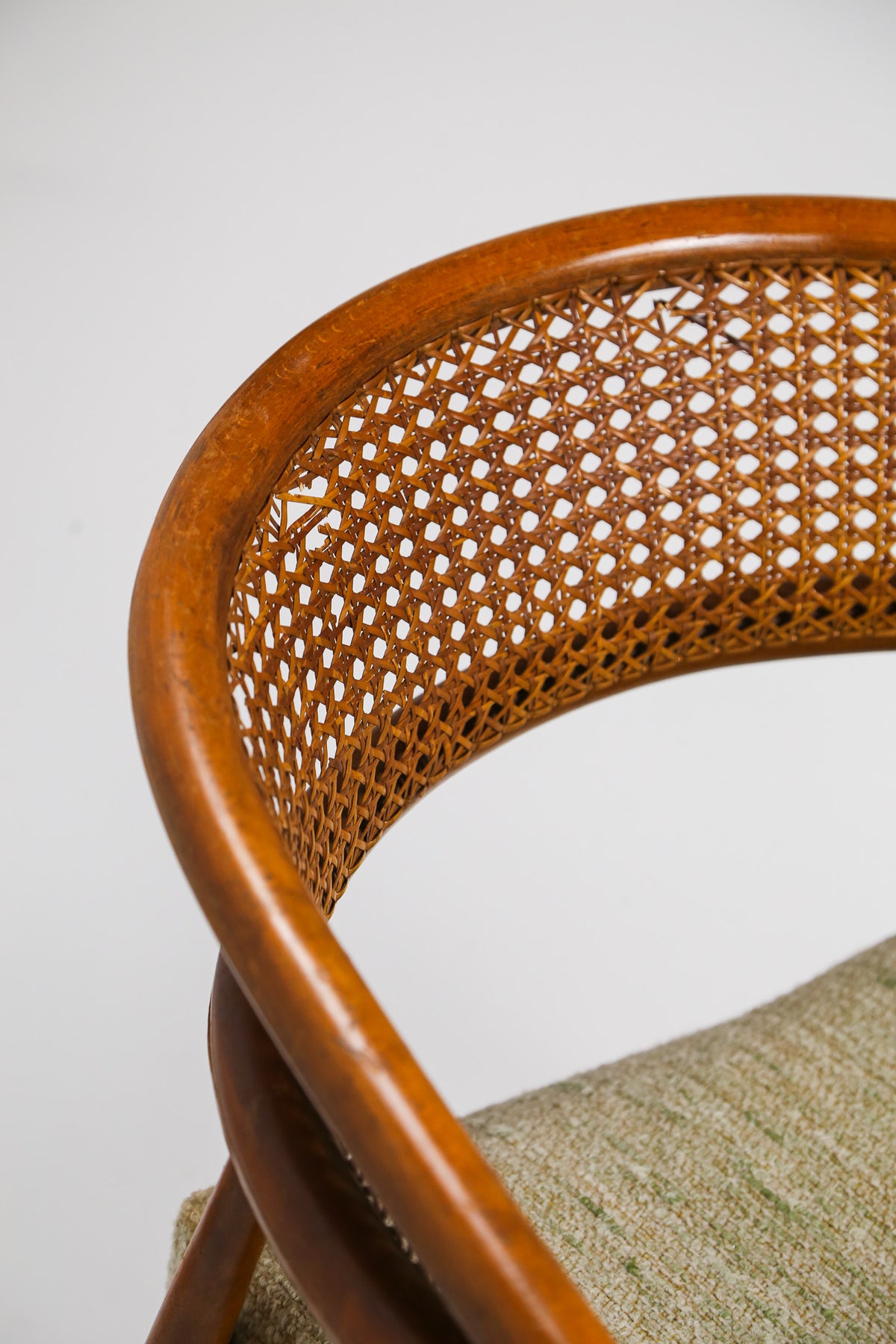 Mid-Century Rattan Back Armchair by James Mont / ミッドセンチュリー ラタンバック アームチェア