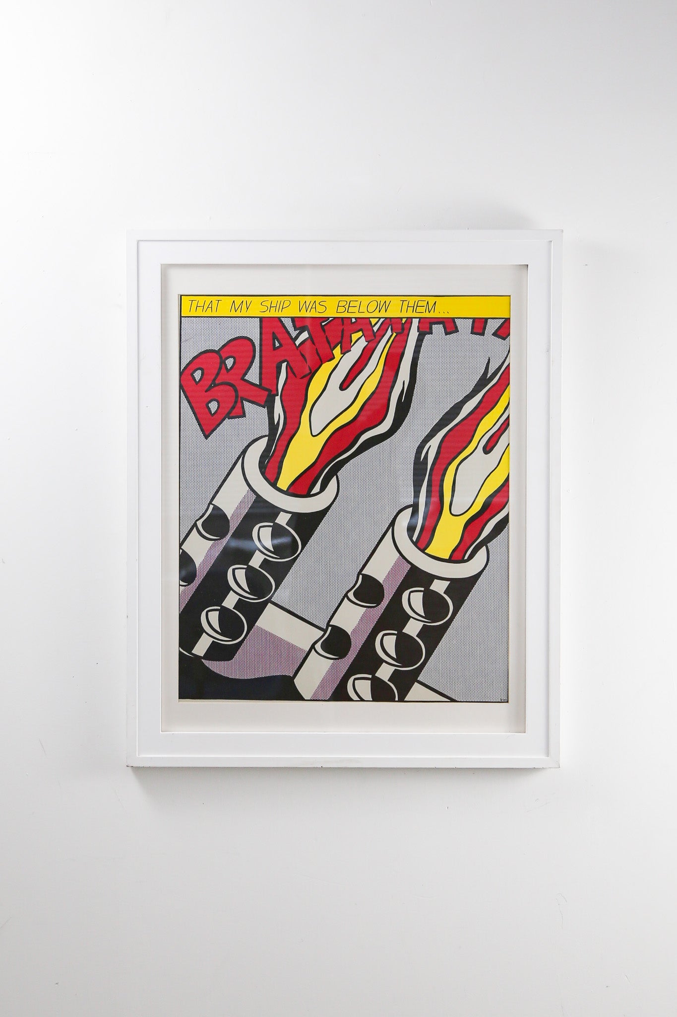 Roy Lichtenstein "As I Opened Fire" (Panel C) Poster / ロイ・リキテンスタイン "As I Opened Fire" ポスター