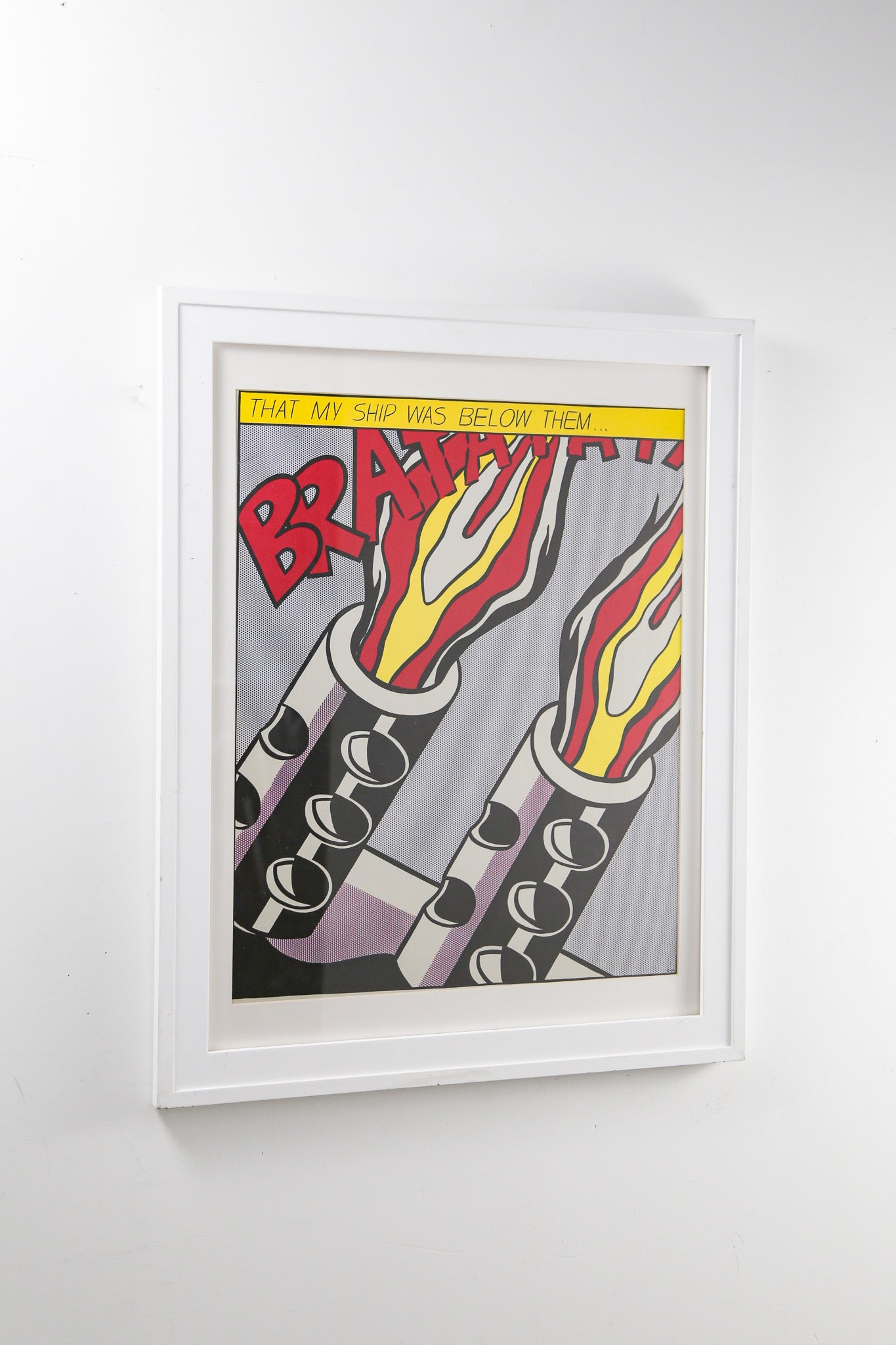Roy Lichtenstein "As I Opened Fire" (Panel C) Poster / ロイ・リキテンスタイン "As I Opened Fire" ポスター