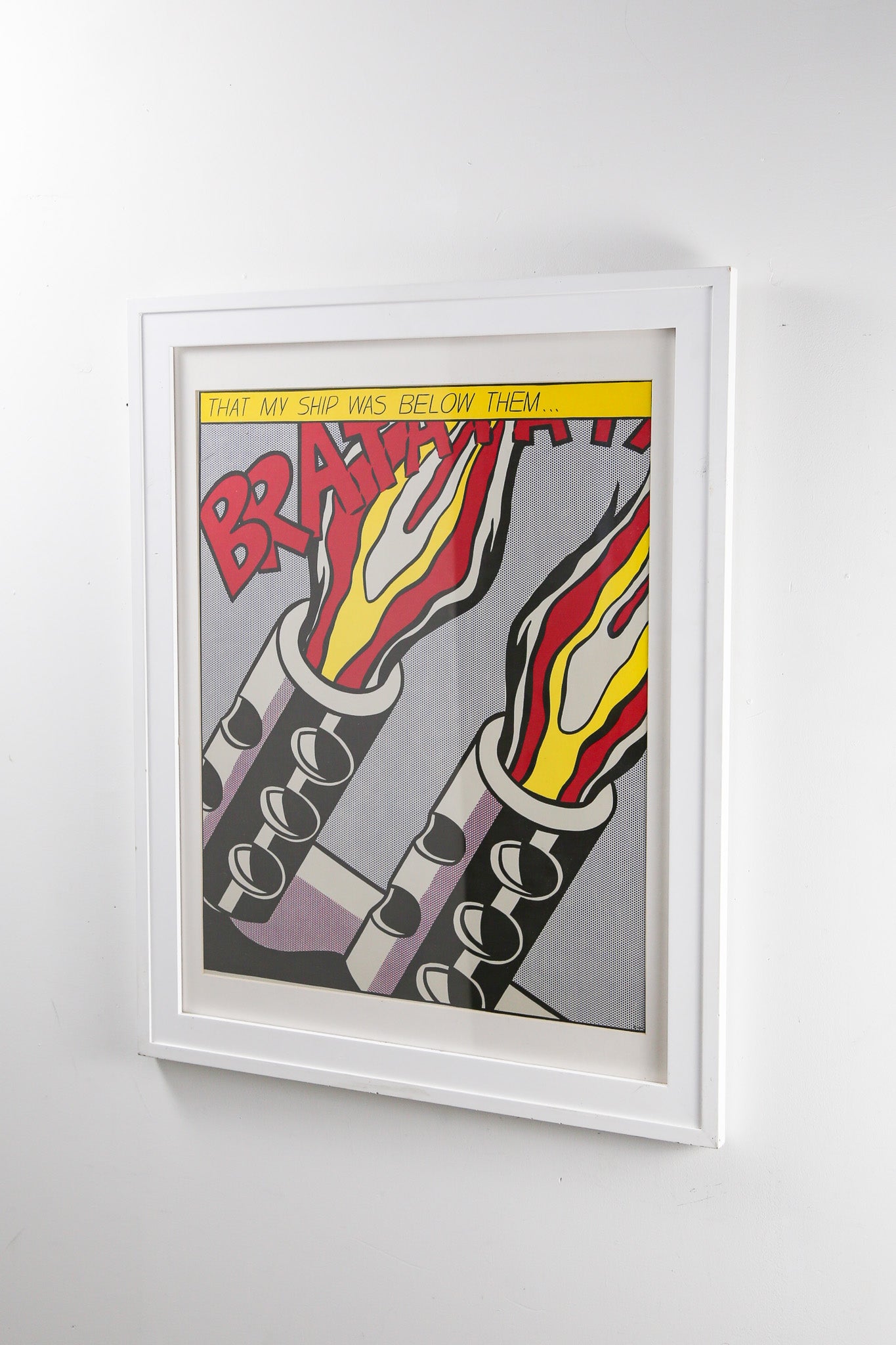 Roy Lichtenstein "As I Opened Fire" (Panel C) Poster / ロイ・リキテンスタイン "As I Opened Fire" ポスター
