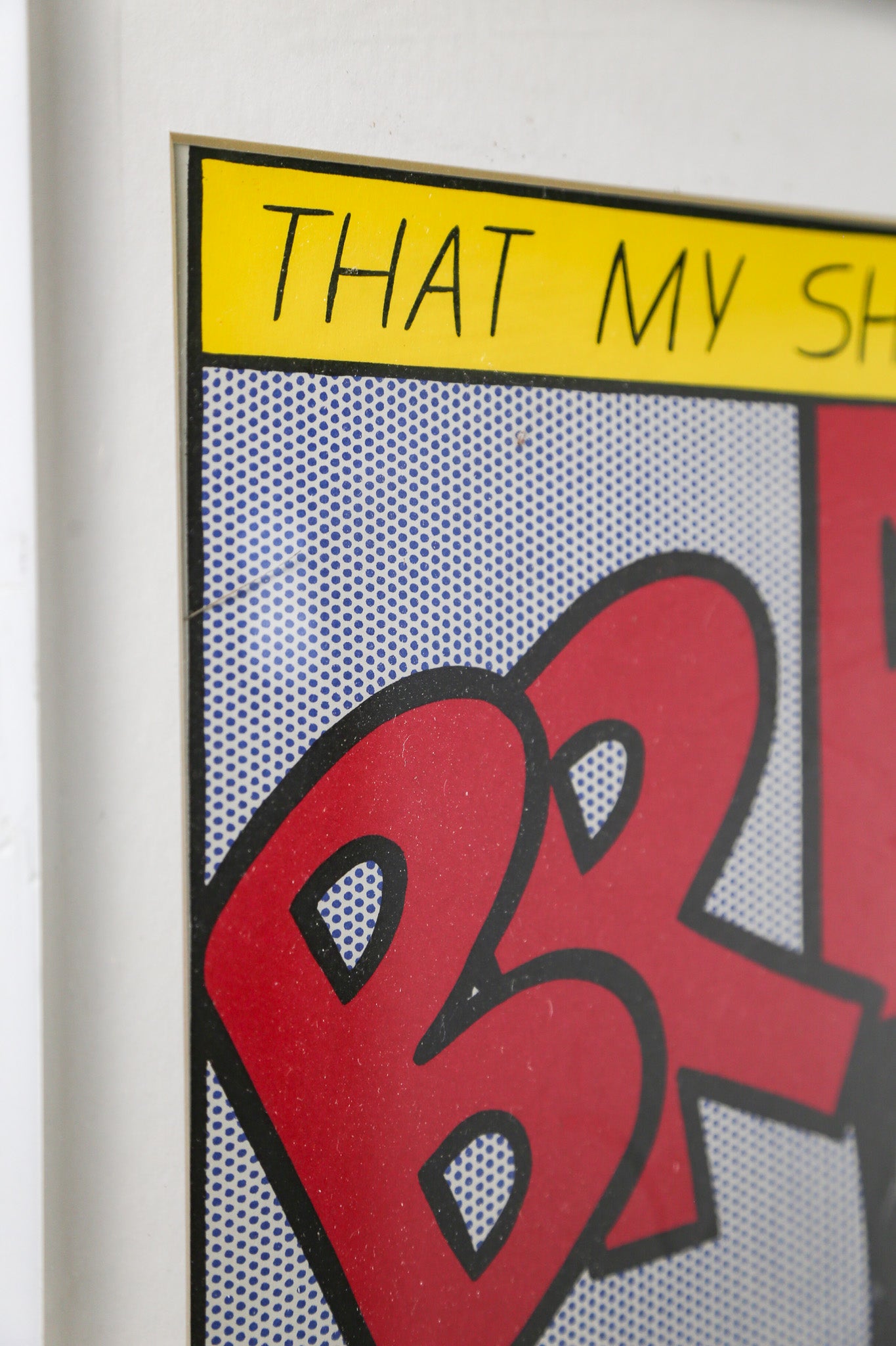 Roy Lichtenstein "As I Opened Fire" (Panel C) Poster / ロイ・リキテンスタイン "As I Opened Fire" ポスター