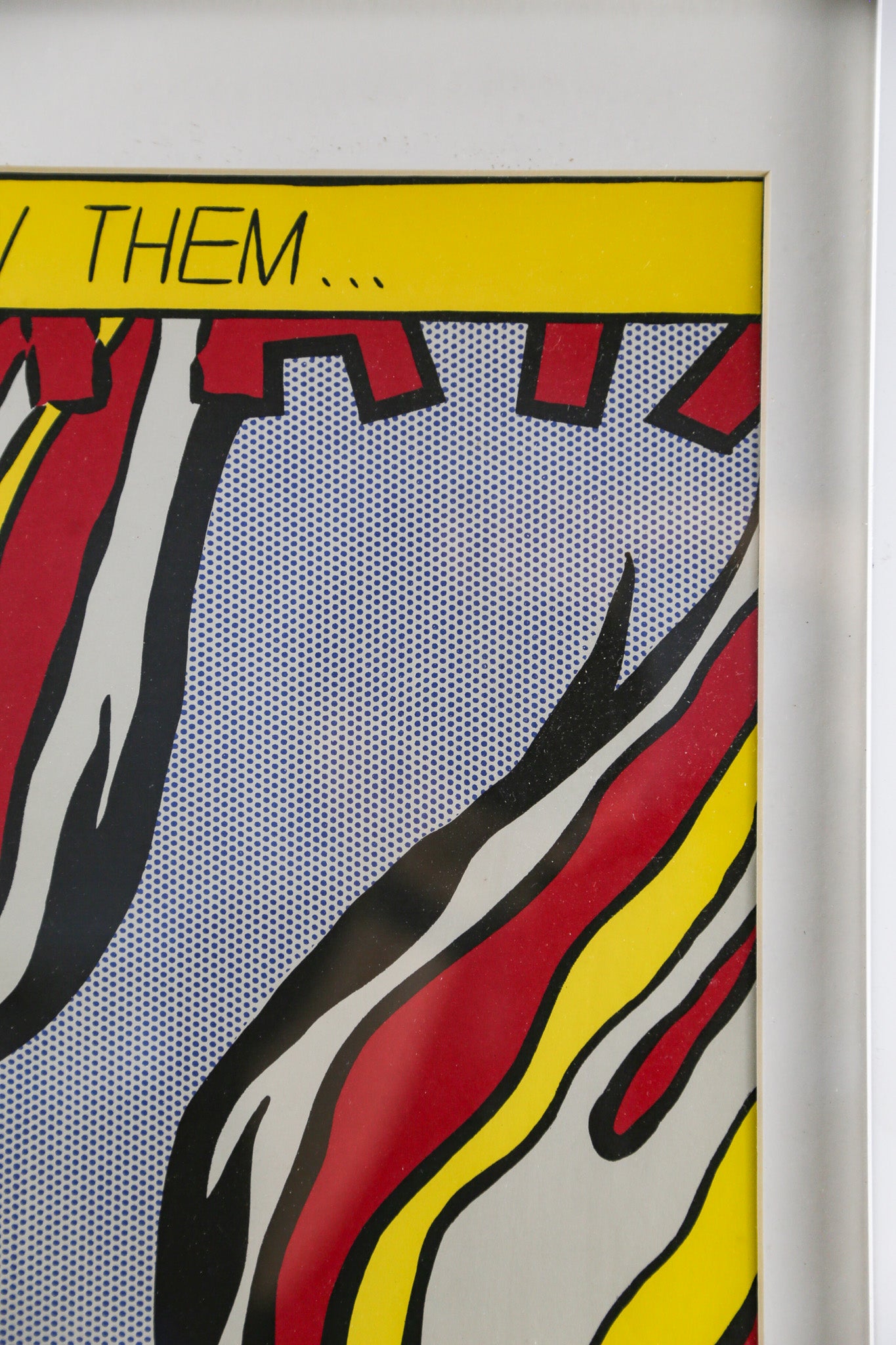 Roy Lichtenstein "As I Opened Fire" (Panel C) Poster / ロイ・リキテンスタイン "As I Opened Fire" ポスター
