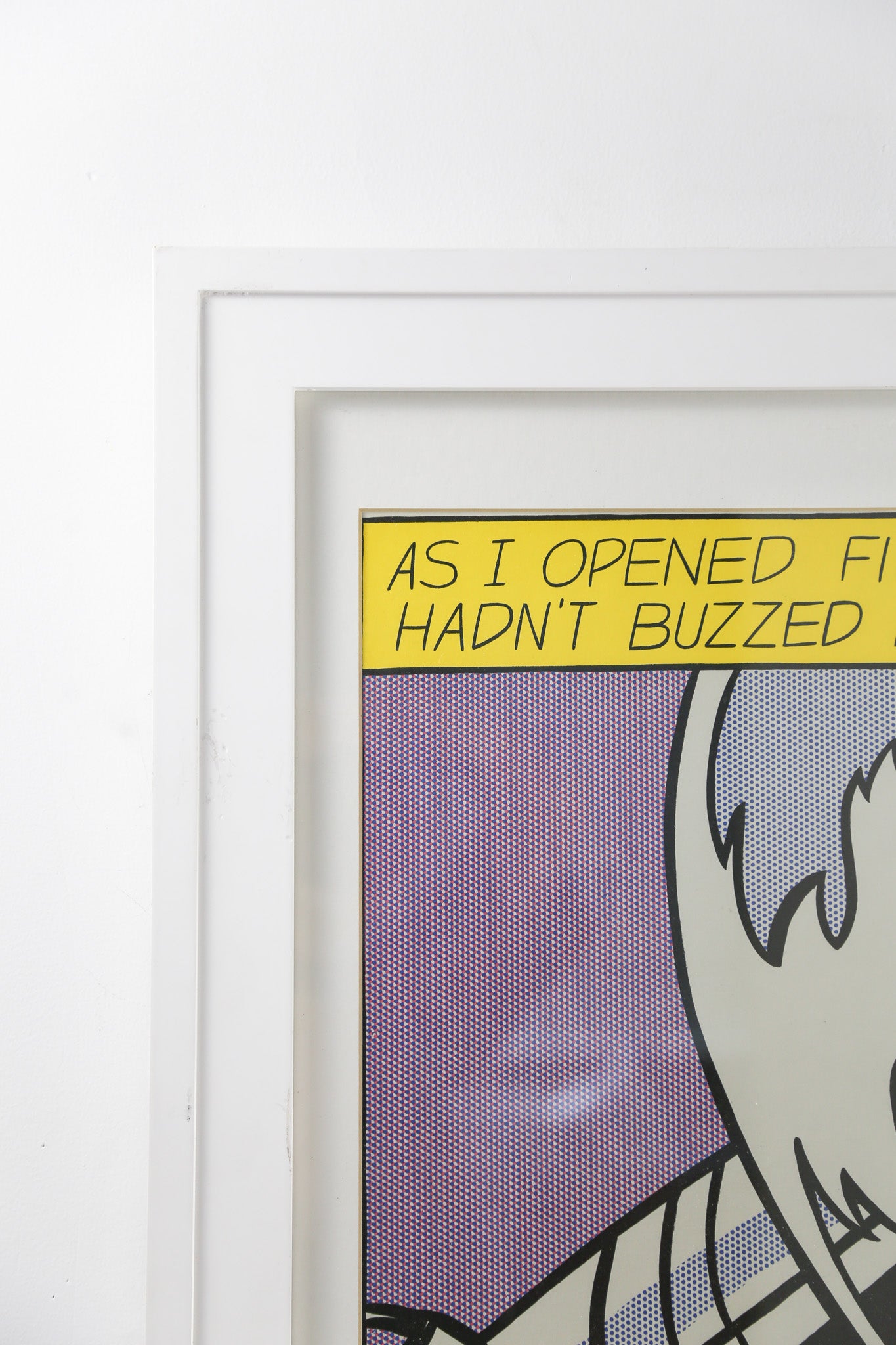 Roy Lichtenstein "As I Opened Fire" (Panel A) Poster / ロイ・リキテンスタイン "As I Opened Fire" ポスター