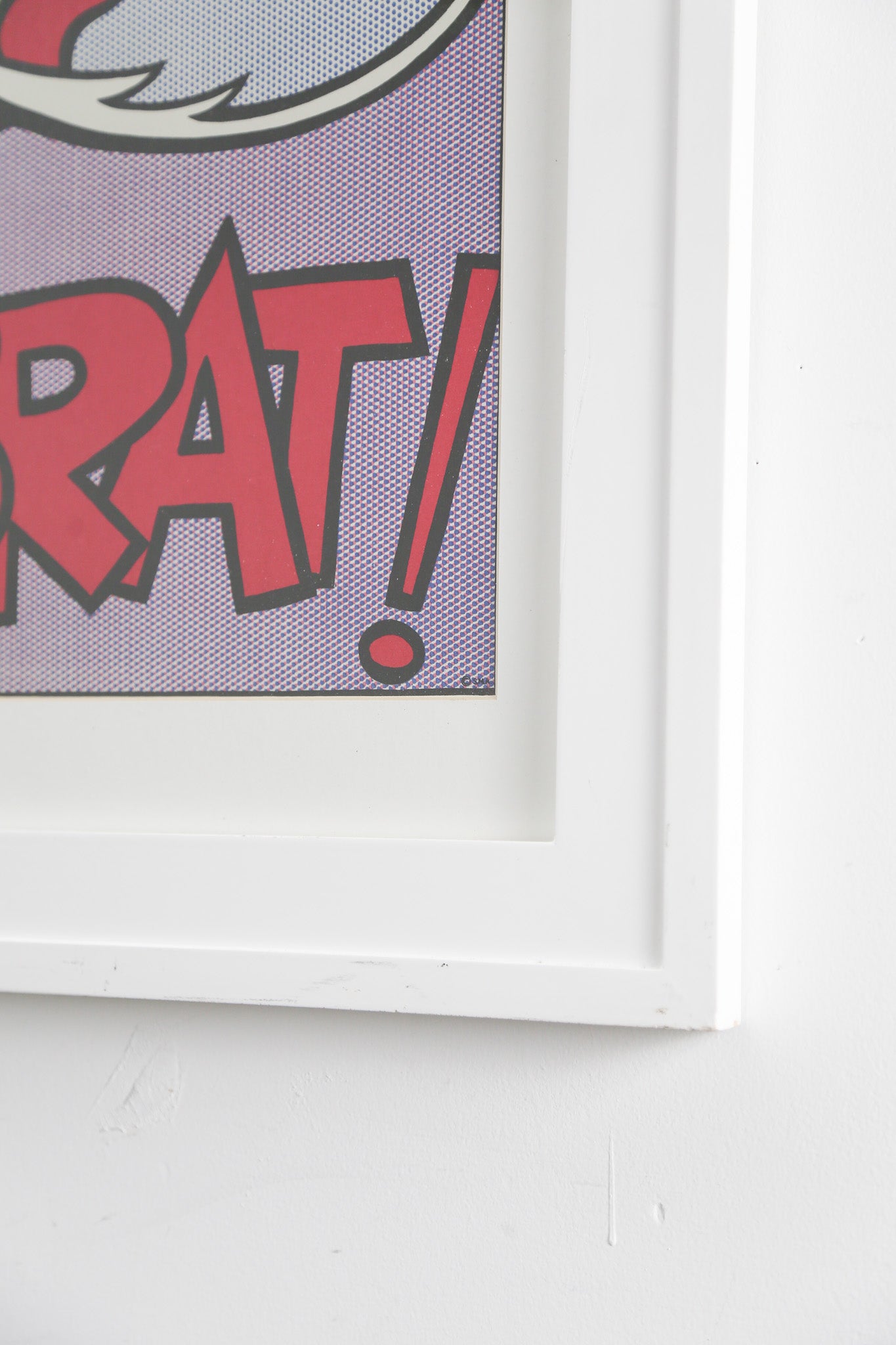 Roy Lichtenstein "As I Opened Fire" (Panel A) Poster / ロイ・リキテンスタイン "As I Opened Fire" ポスター