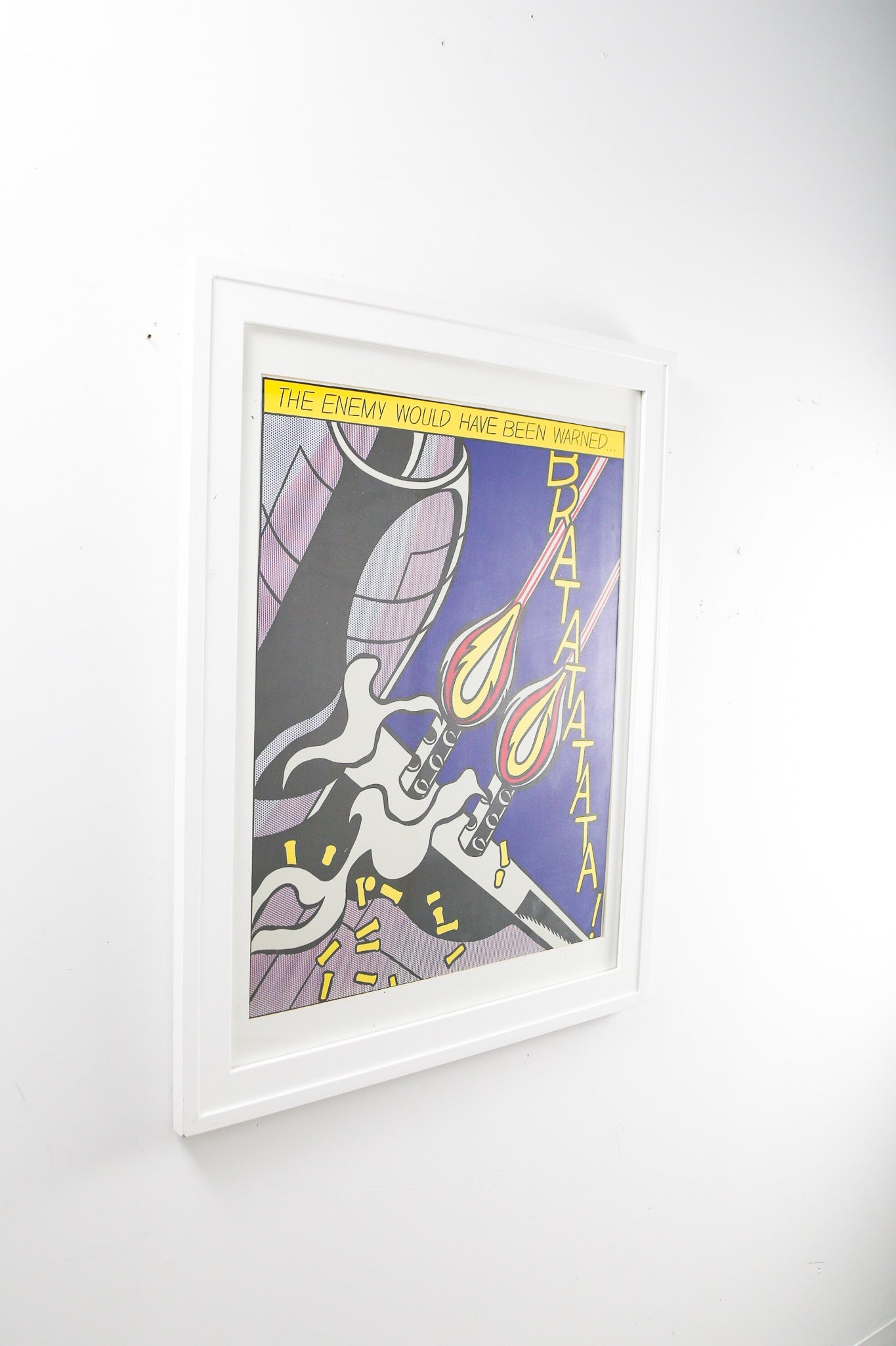 Roy Lichtenstein "As I Opened Fire" (Panel B) Poster / ロイ・リキテンスタイン "As I Opened Fire" ポスター