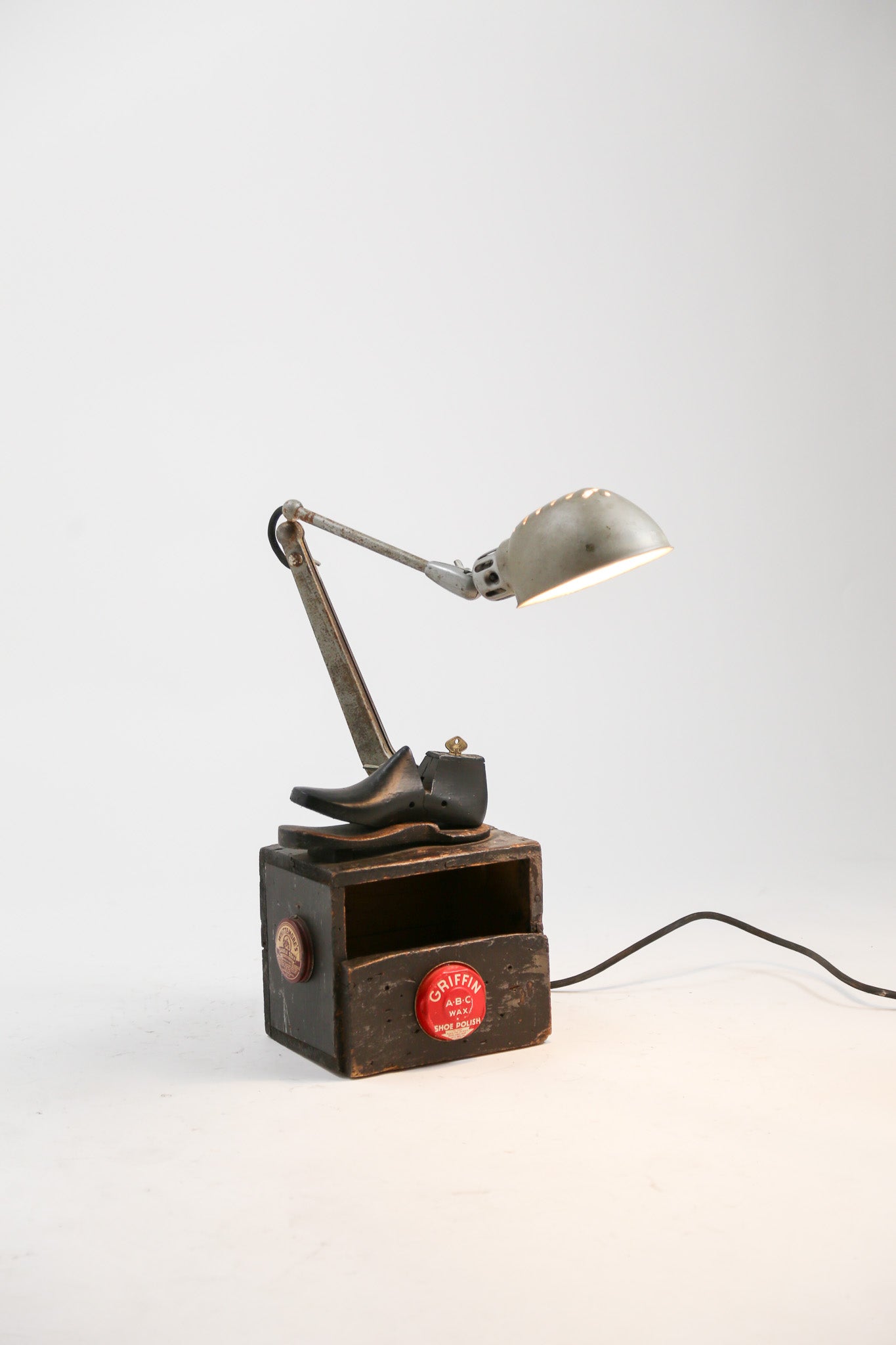 Vintage Assemblage Shoe Last Desk Lamp / ヴィンテージ アセンブラージュ デスクランプ