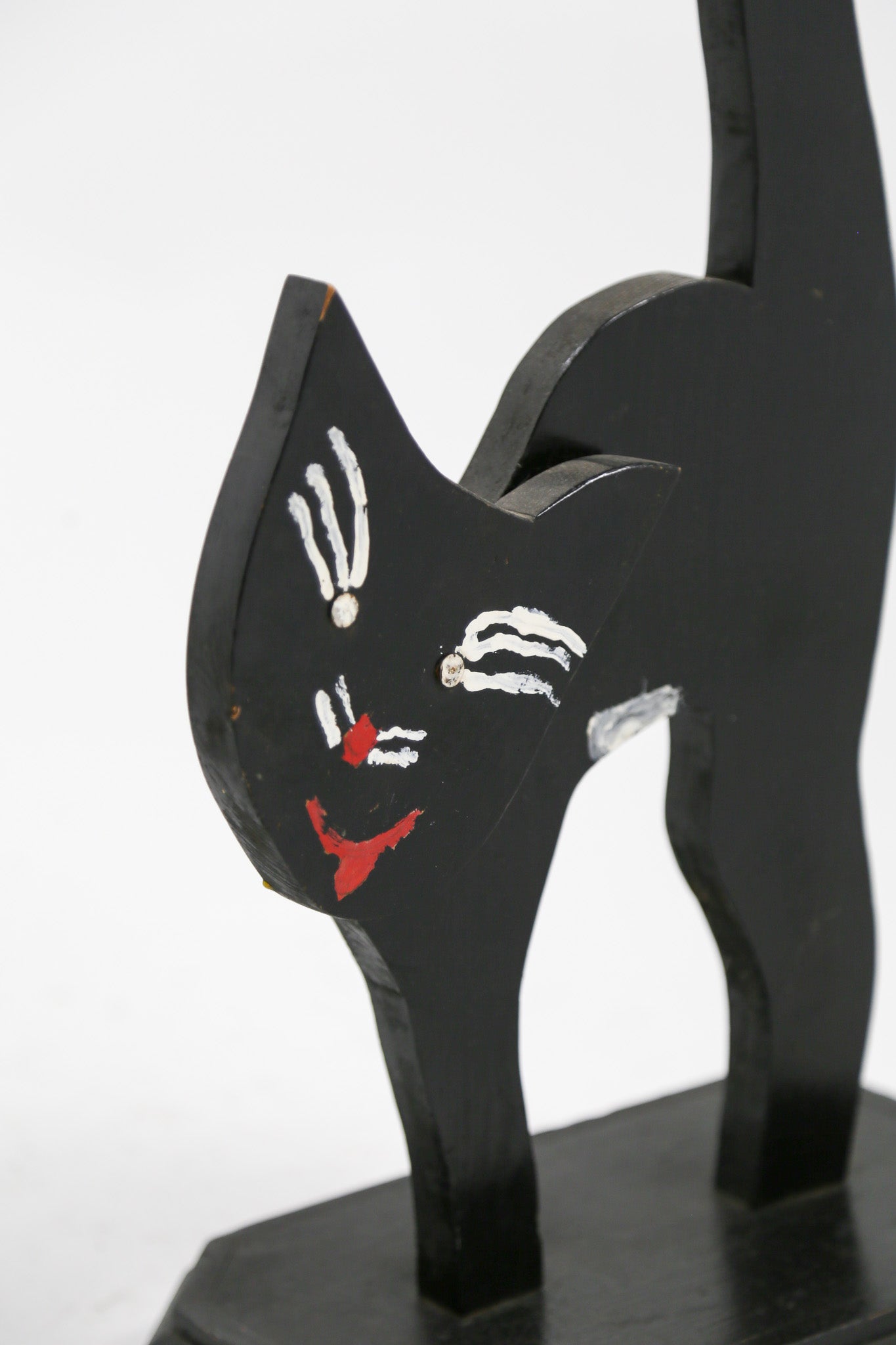 Black Cat Display Stand / 黒猫の木製ディスプレイスタンド – STORE