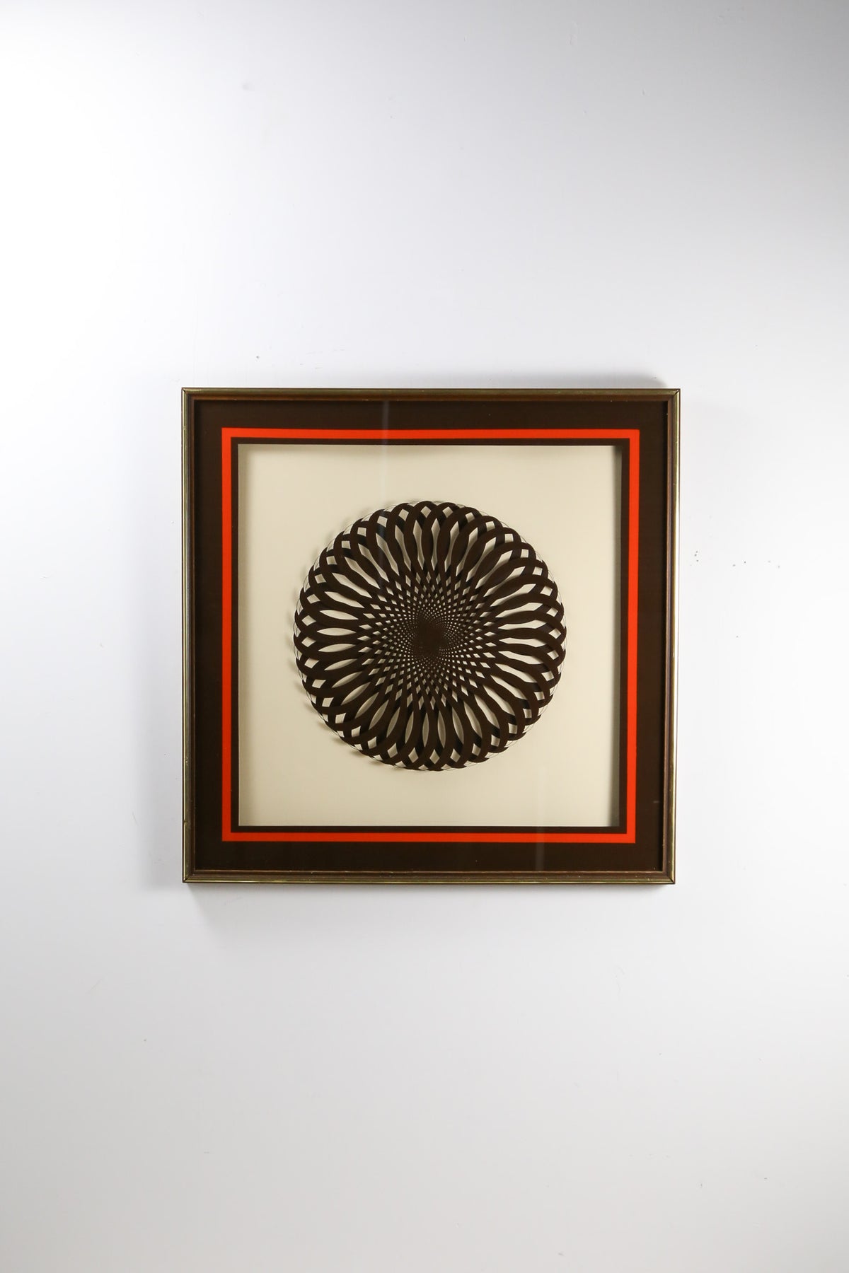 Windsor Art Products Optical Wall Art "Swirl Brown" / 70s オプティカル ウォールアート "スワール ブラウン"