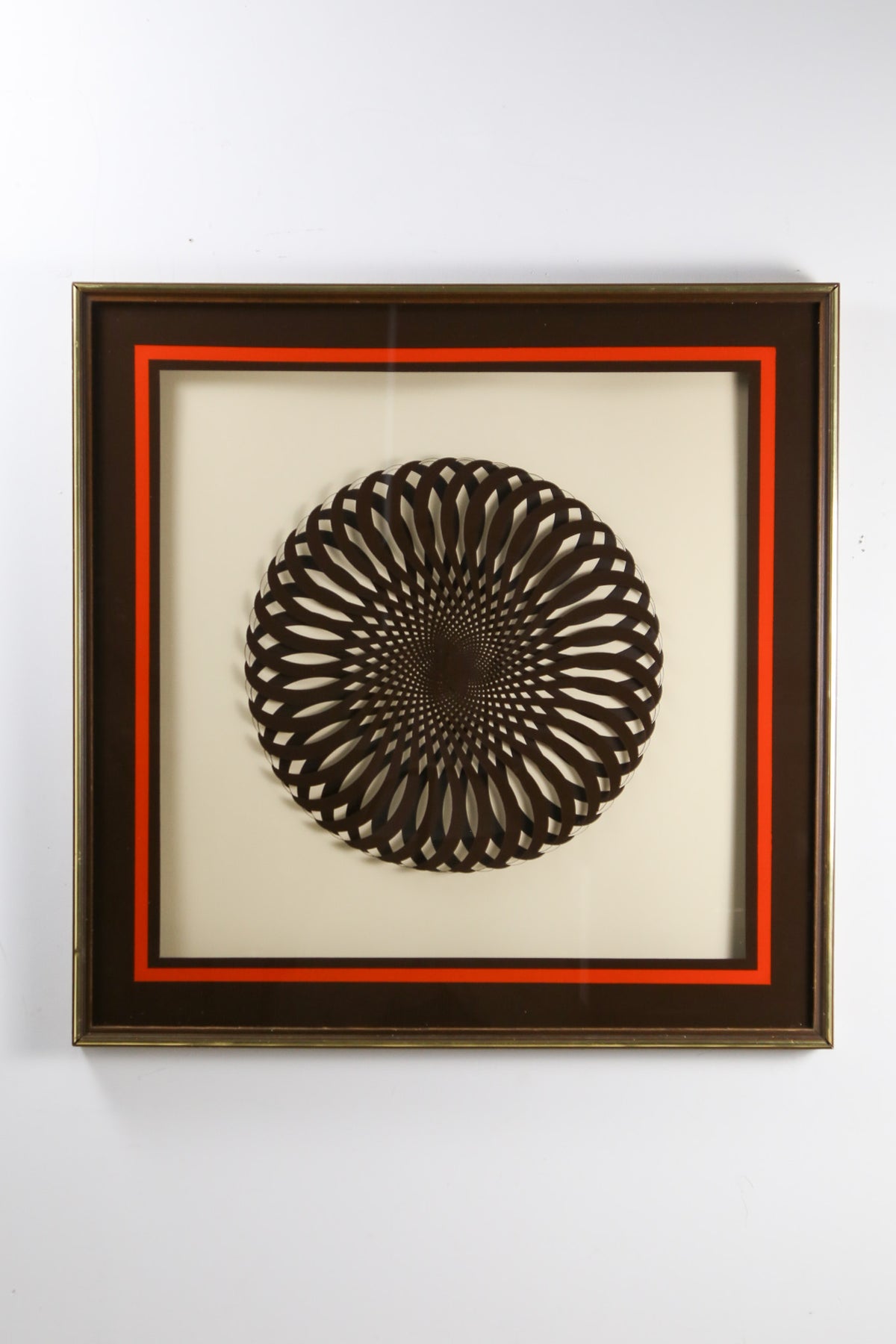Windsor Art Products Optical Wall Art "Swirl Brown" / 70s オプティカル ウォールアート "スワール ブラウン"