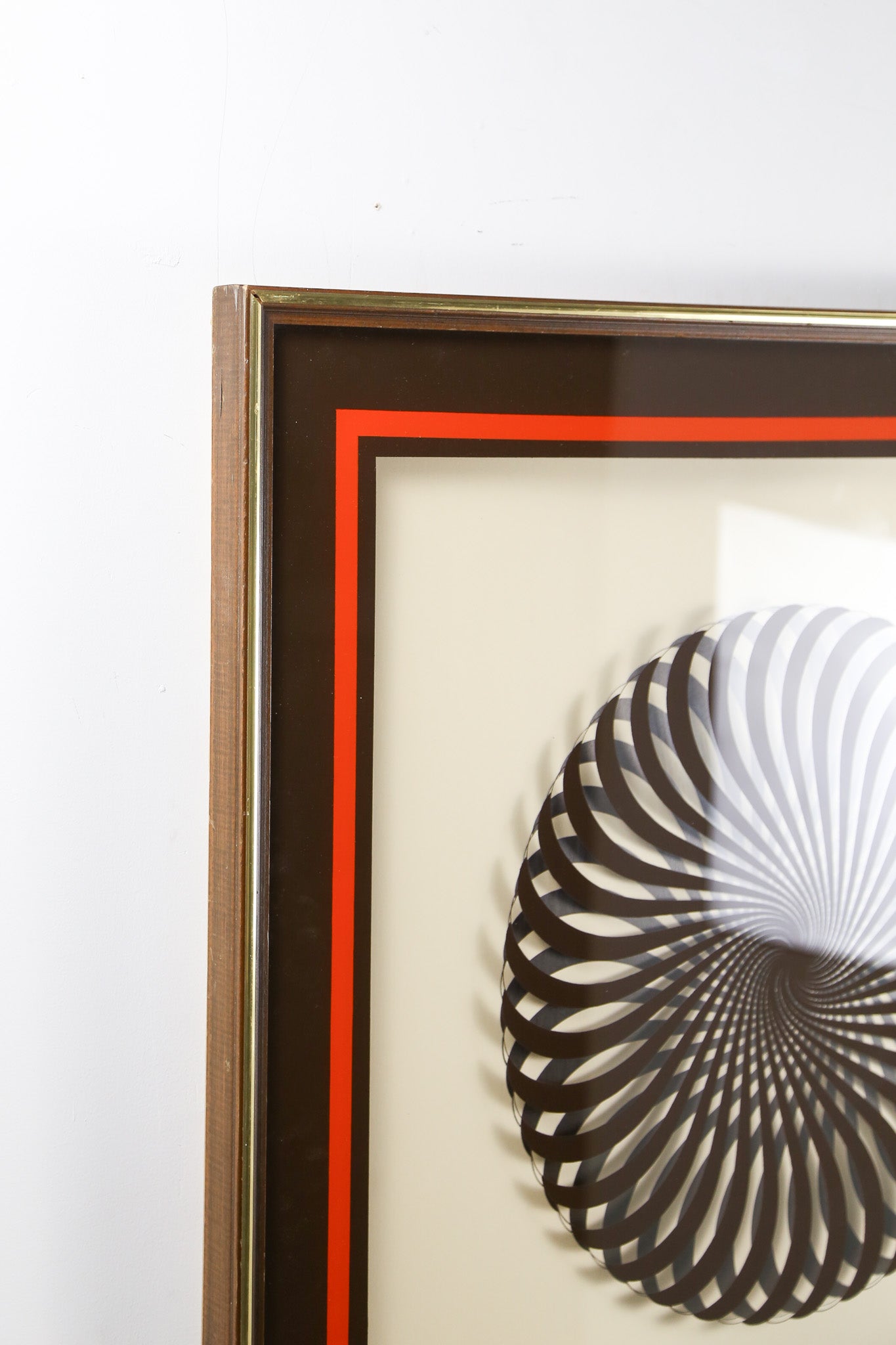 Windsor Art Products Optical Wall Art "Swirl Brown" / 70s オプティカル ウォールアート "スワール ブラウン"