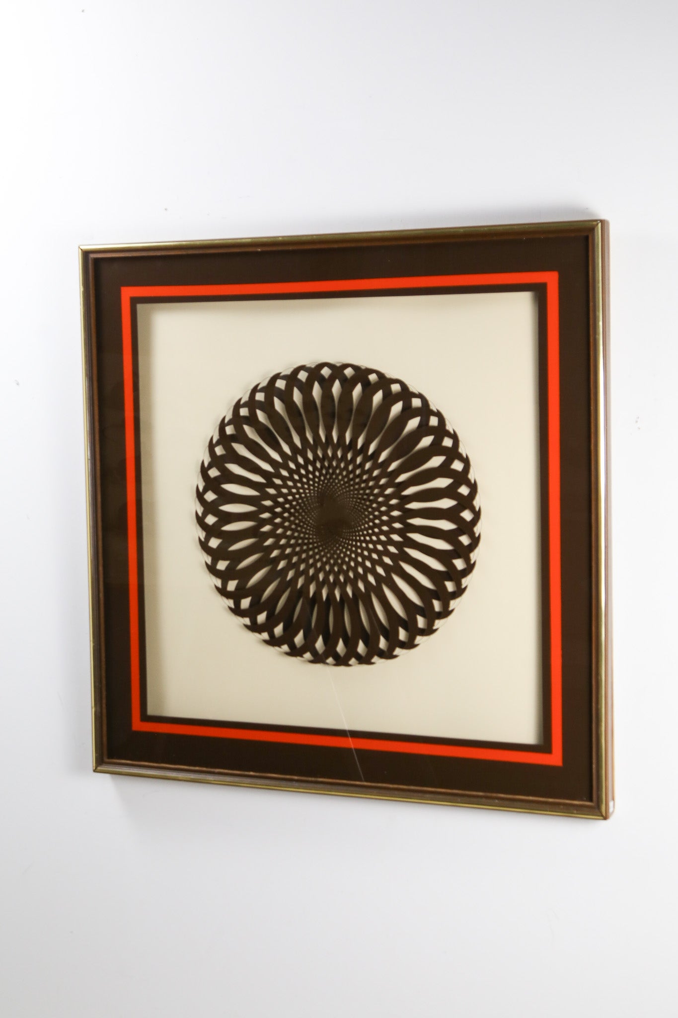Windsor Art Products Optical Wall Art "Swirl Brown" / 70s オプティカル ウォールアート "スワール ブラウン"