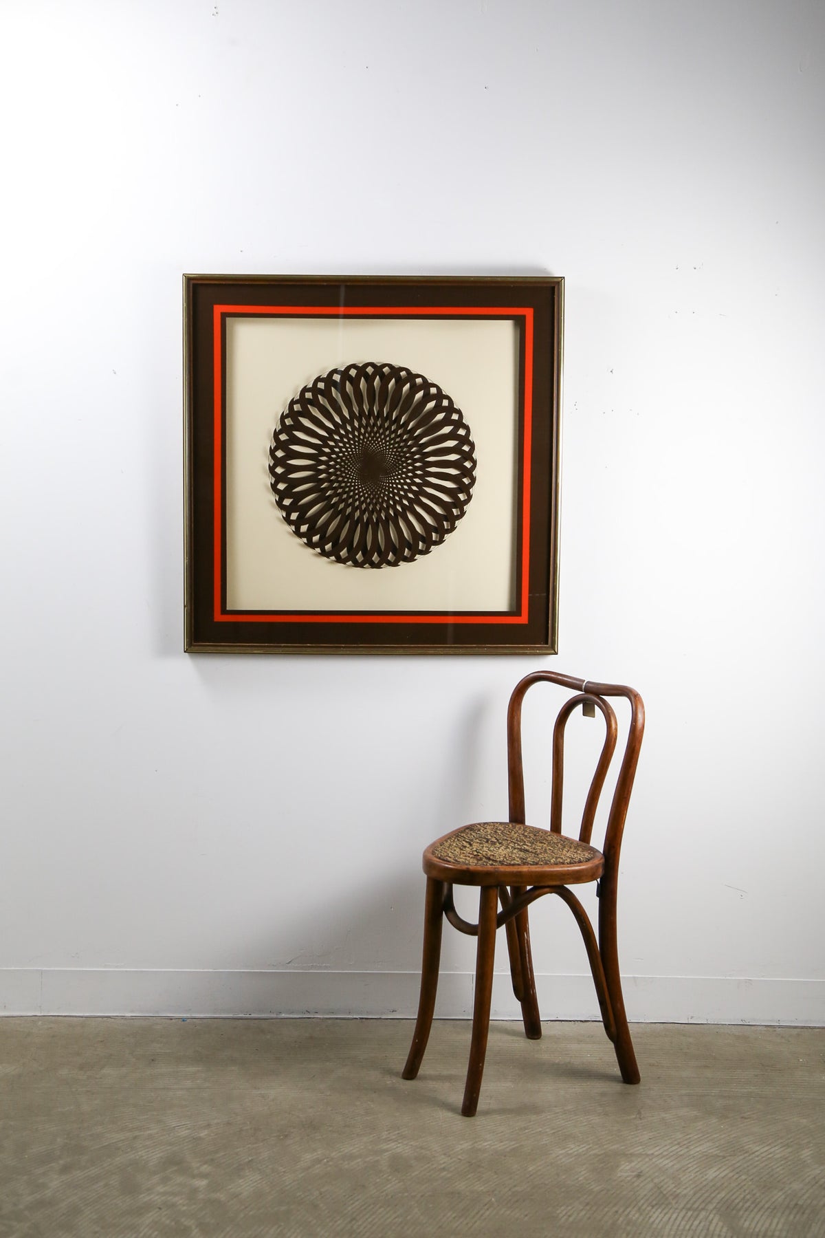 Windsor Art Products Optical Wall Art "Swirl Brown" / 70s オプティカル ウォールアート "スワール ブラウン"