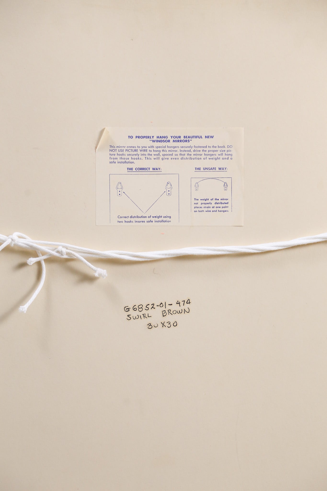 Windsor Art Products Optical Wall Art "Swirl Brown" / 70s オプティカル ウォールアート "スワール ブラウン"