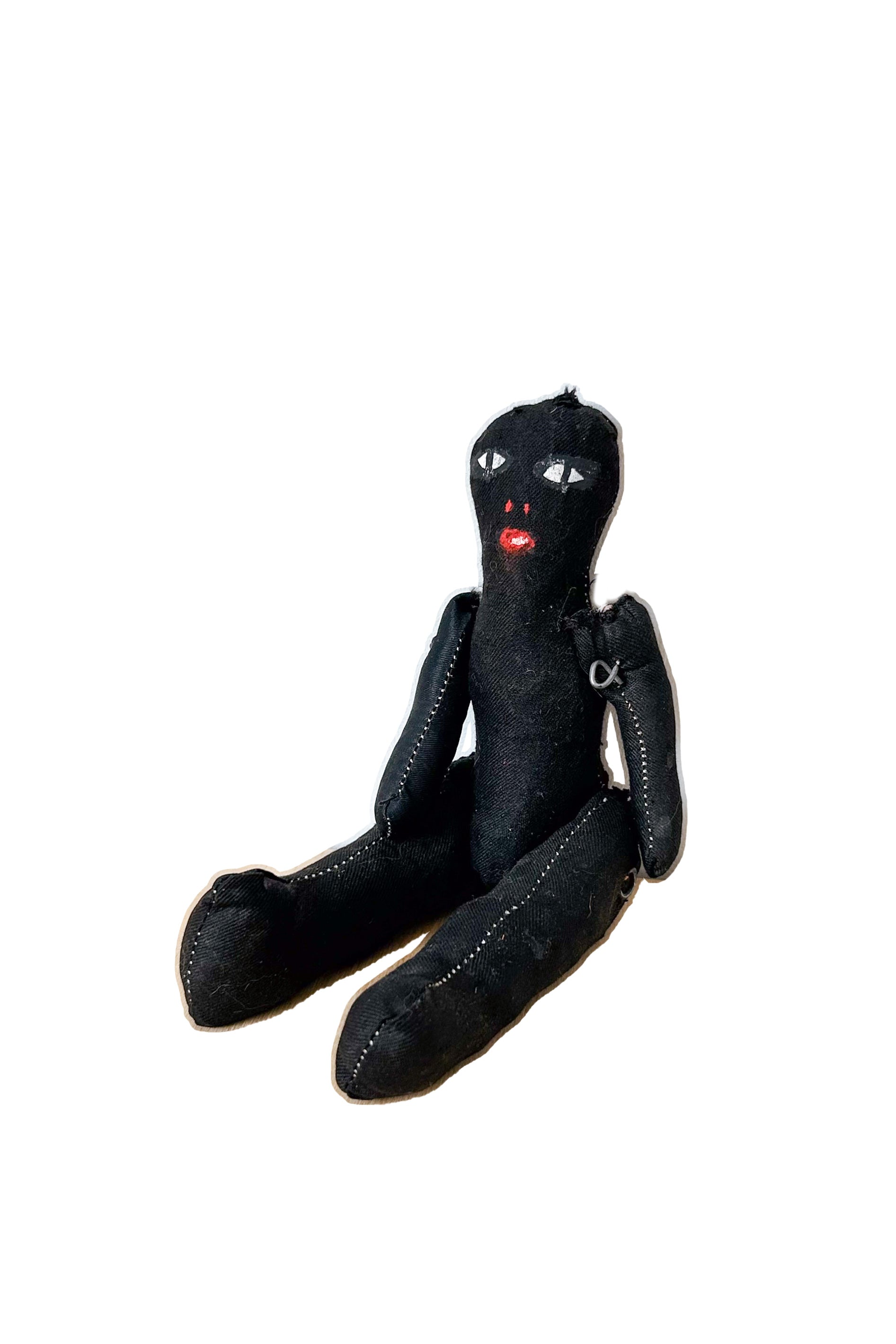 Handmade Black Rag Dall / ハンドメイド黒いぬいぐるみ