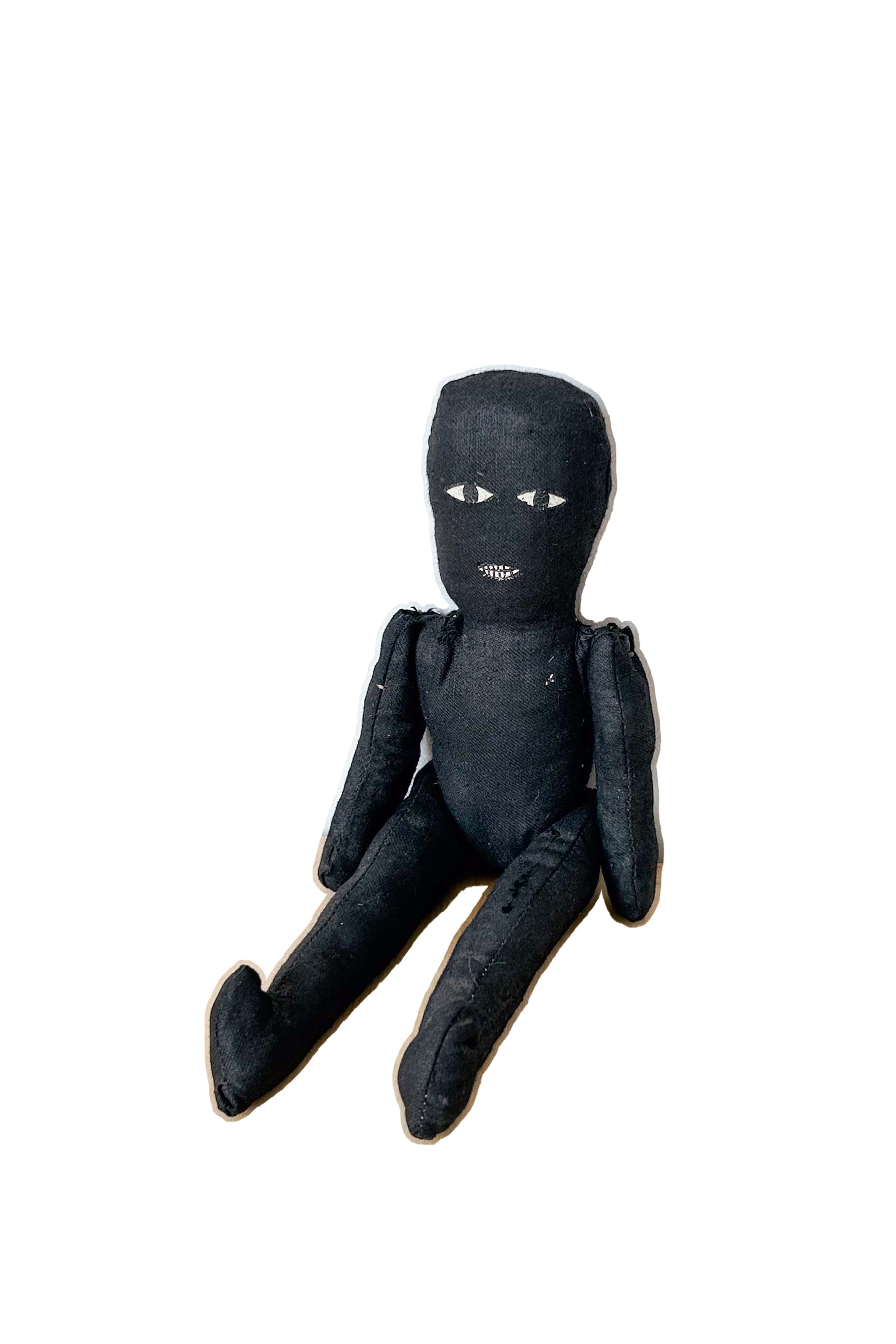Handmade Black Rag Dall / ハンドメイド黒いぬいぐるみ
