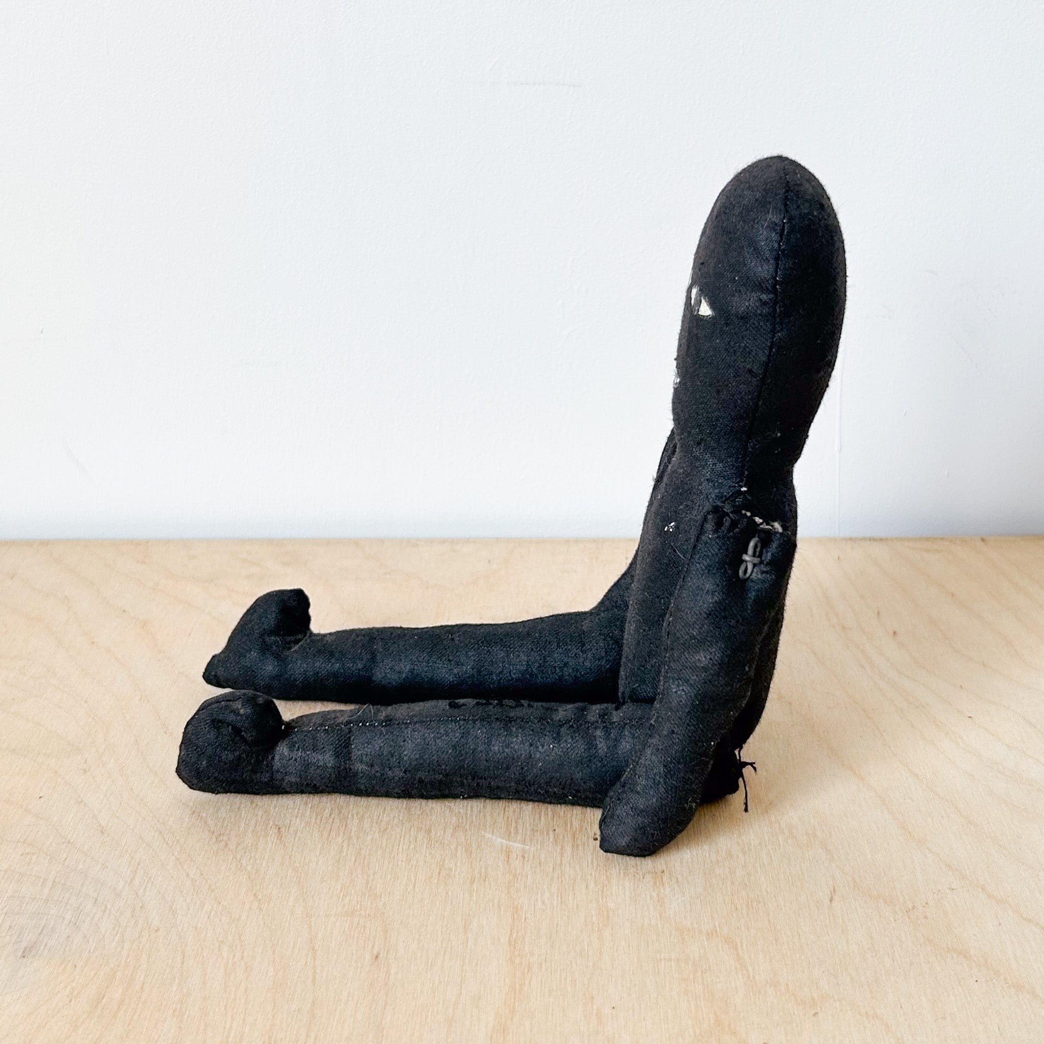 Handmade Black Rag Dall / ハンドメイド黒いぬいぐるみ