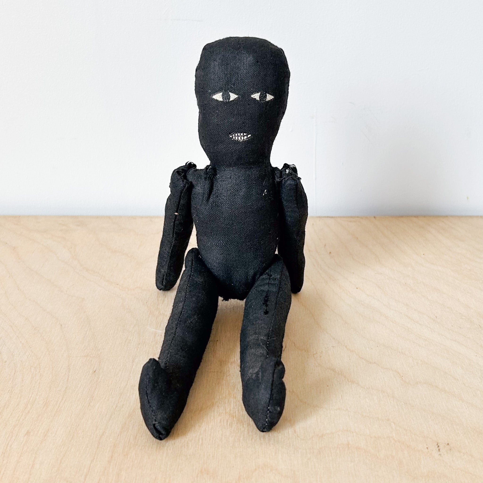 Handmade Black Rag Dall / ハンドメイド黒いぬいぐるみ